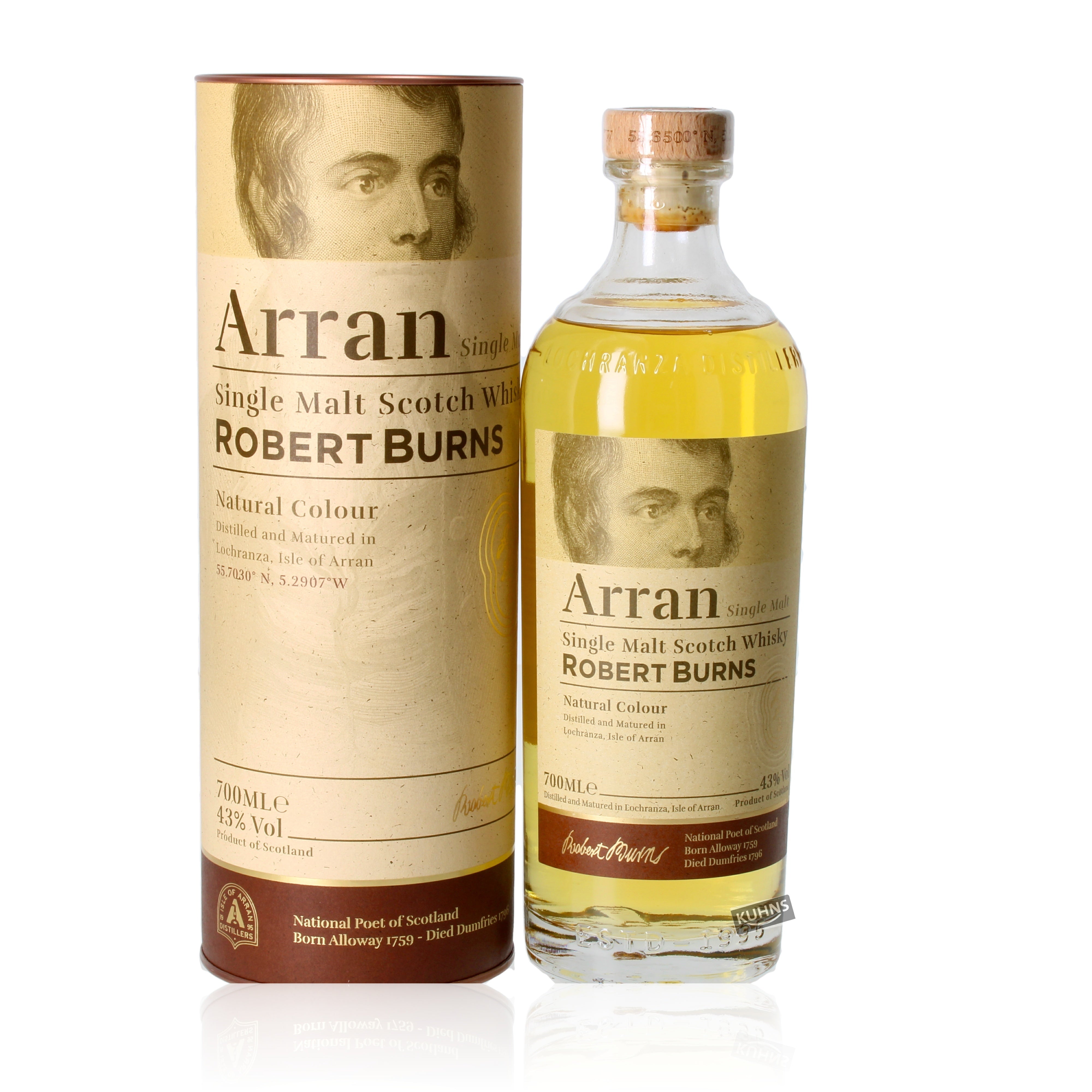 Robert Burns Single Malt 0,7l, alk. 43 tilavuus-%