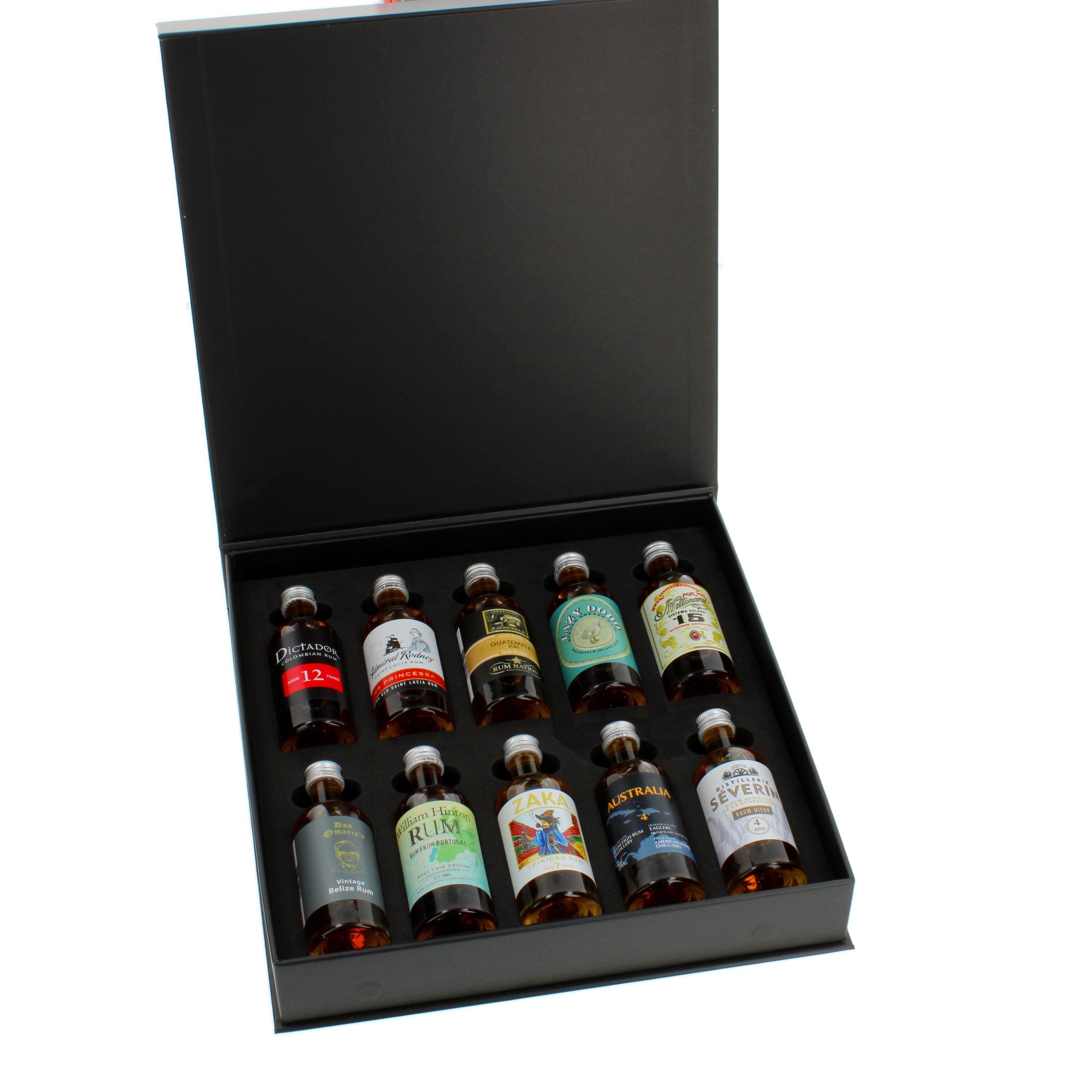 The Rum Box World Class Tasting Set #1, alc. 41.2 Vol.-%, 10x50ml