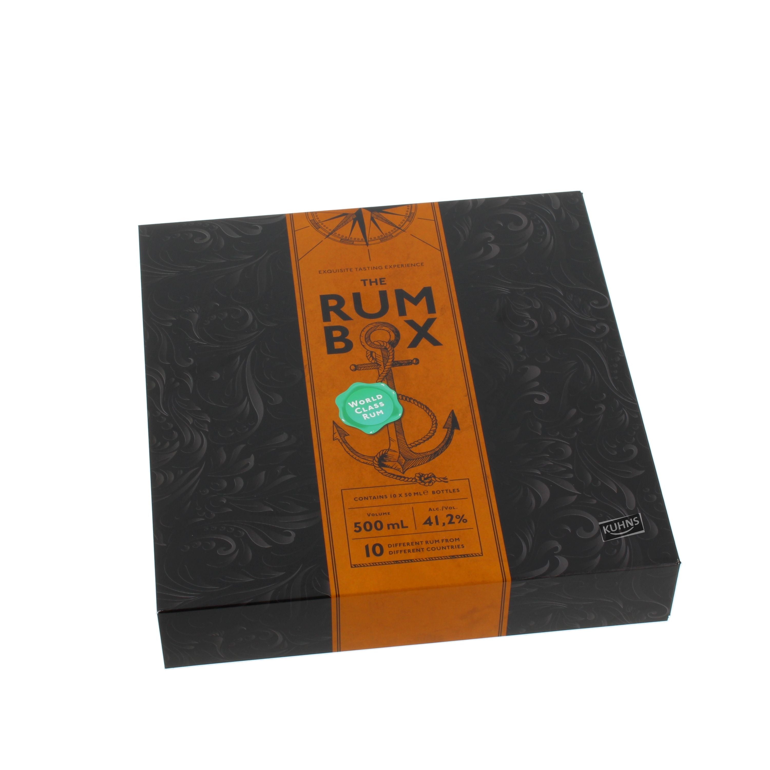 The Rum Box World Class Tasting Set #1, alc. 41.2 Vol.-%, 10x50ml