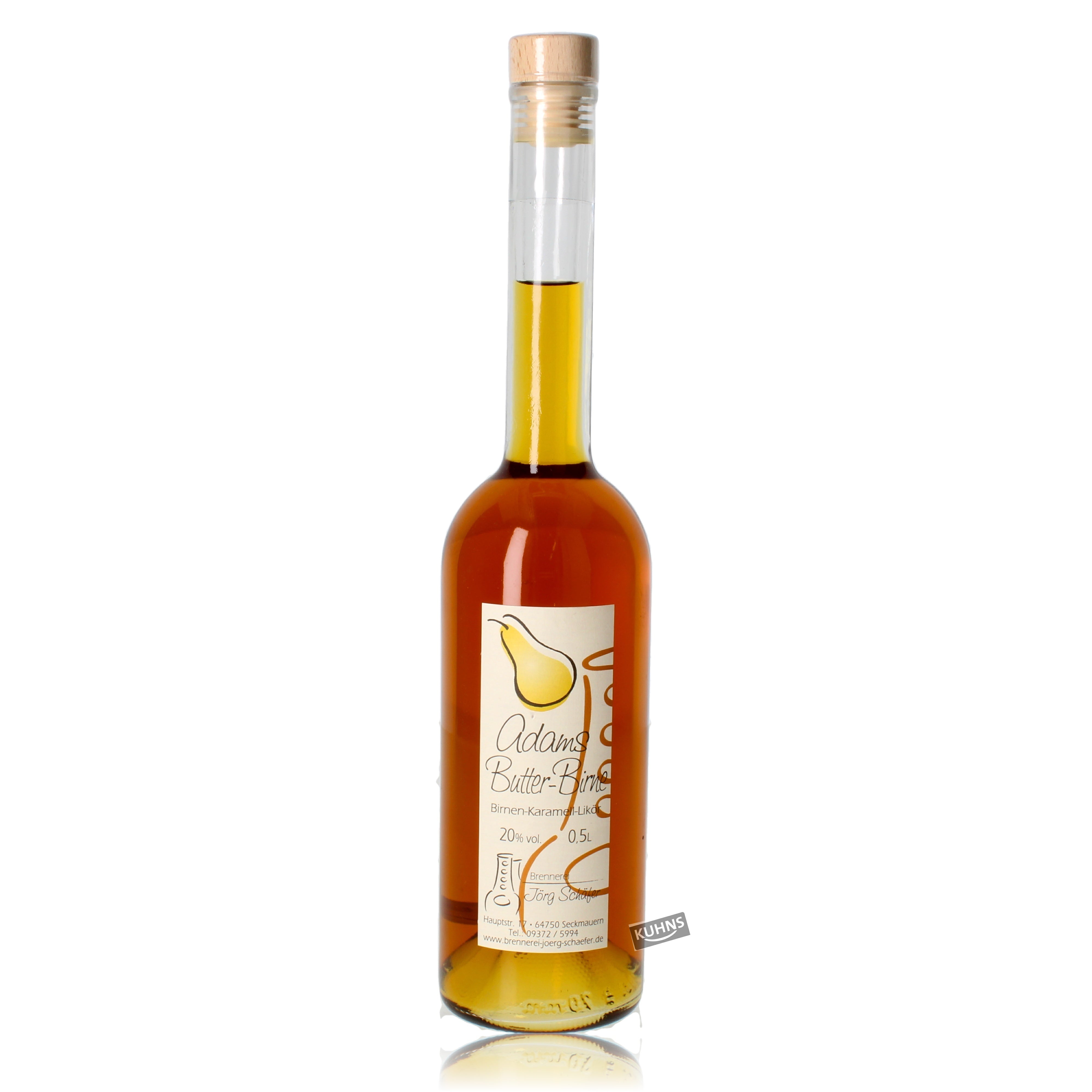 Jörg Schäfer Adams voi-päärynälikööri 0,5 l, alkoholipitoisuus 20 %