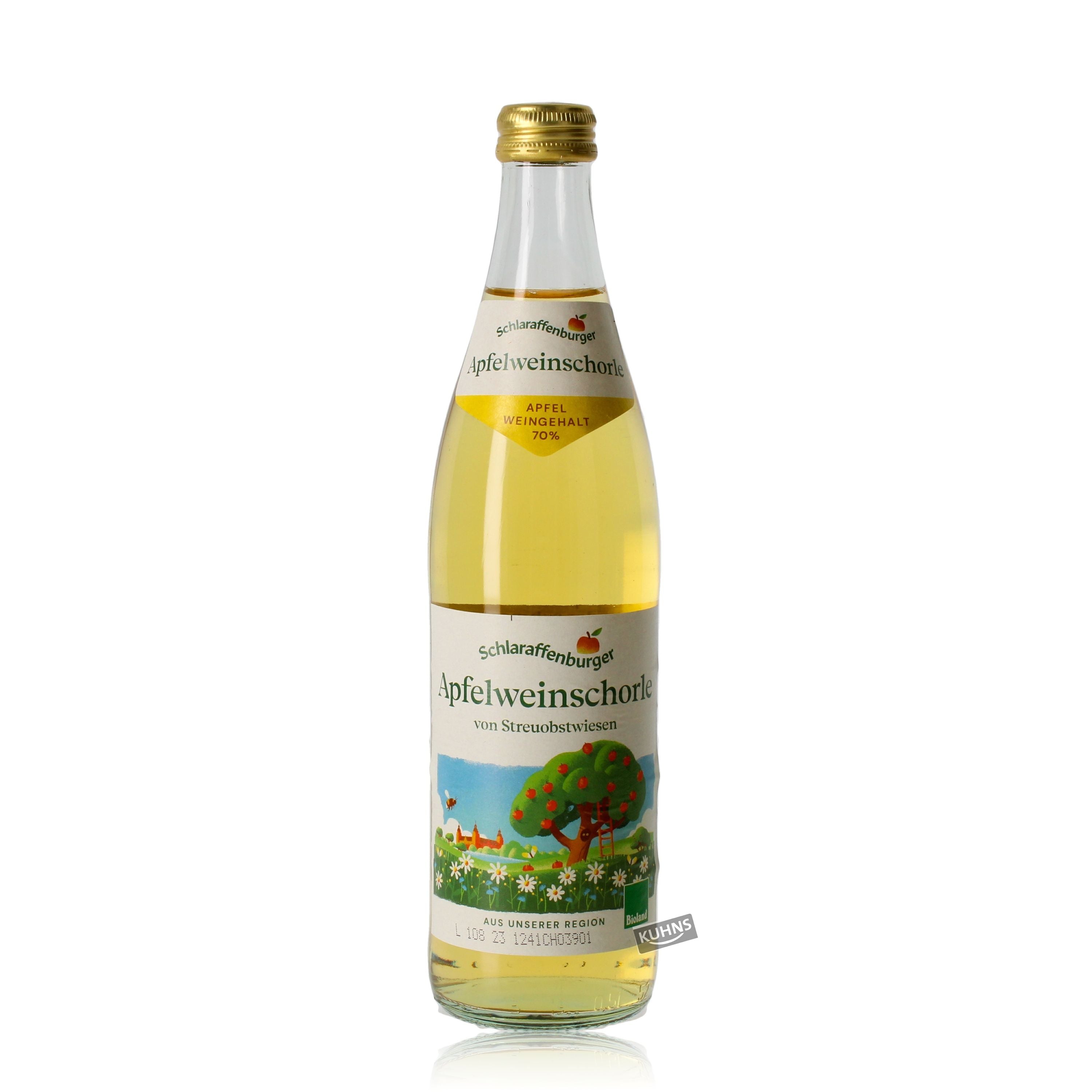Schlaraffenburger Apfelweinschorle 0,5l, alk. 4 tilavuus-%
