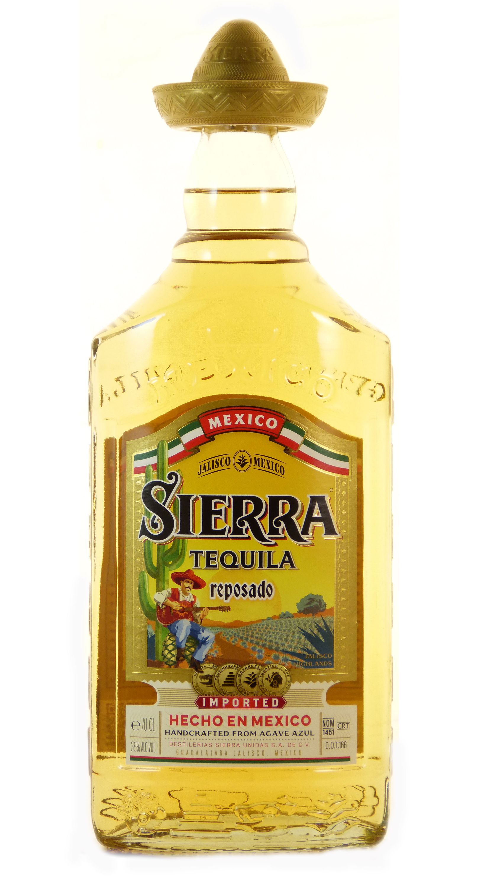 Sierra Reposado 0,7l, alk. 38 til.-%, Tequila Mexico