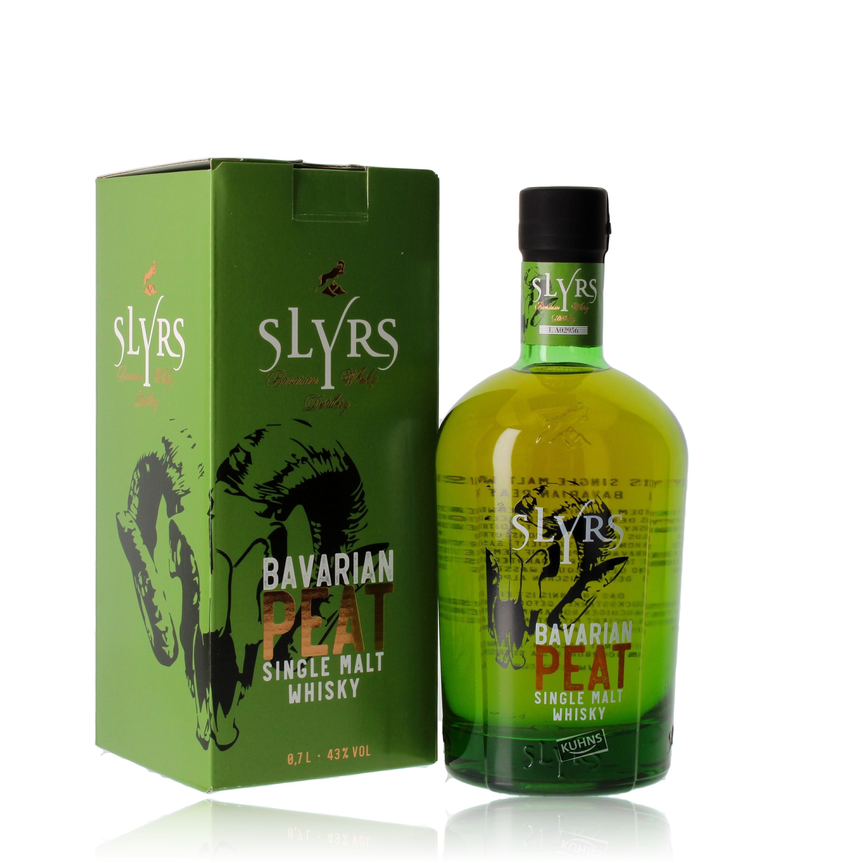 Slyrs Bavarian Peat Single Malt Whisky 0,7l, alk. 43 tilavuus-%