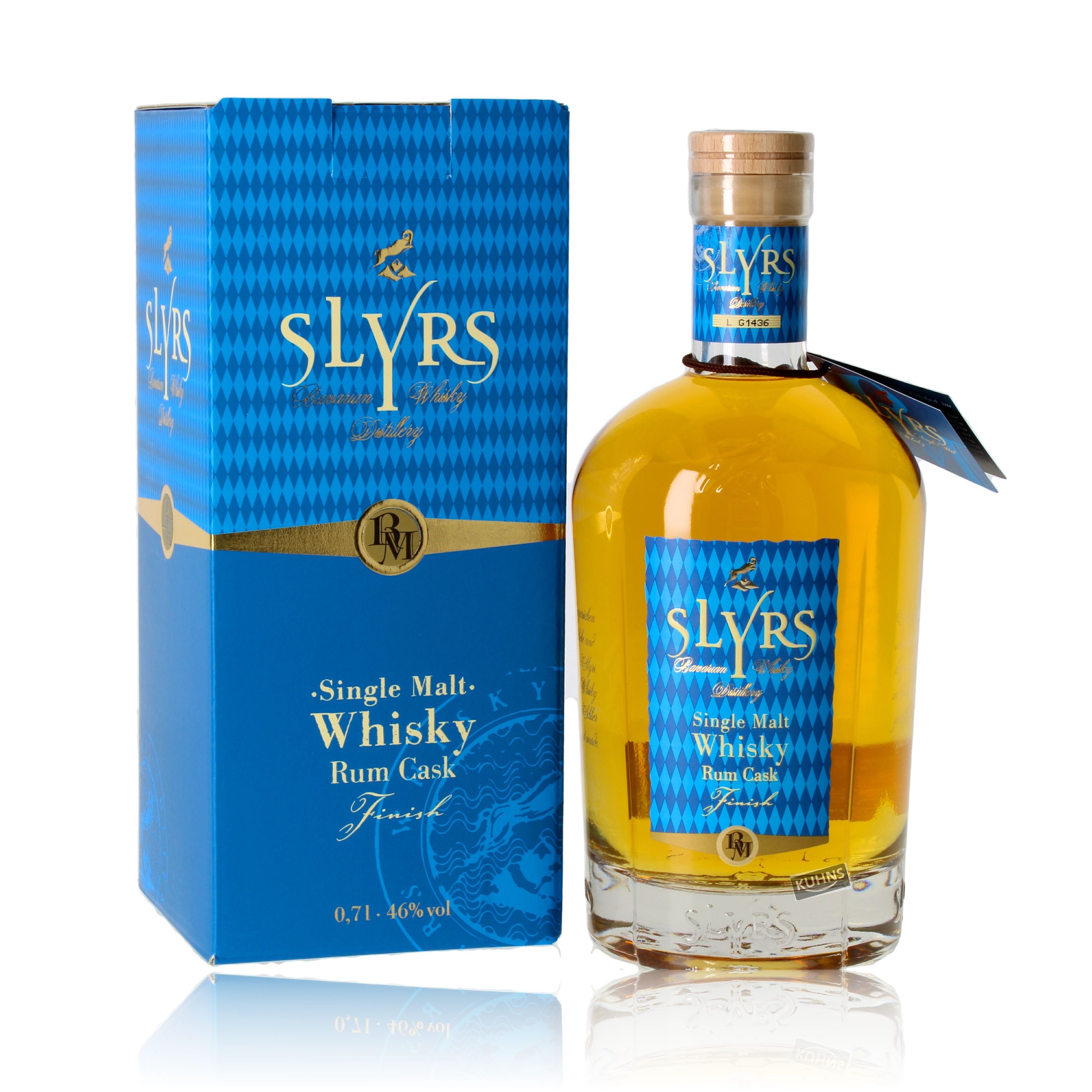 Slyrs Rum Finish Single Malt Whisky 0,7l, alk. 46 tilavuus-%