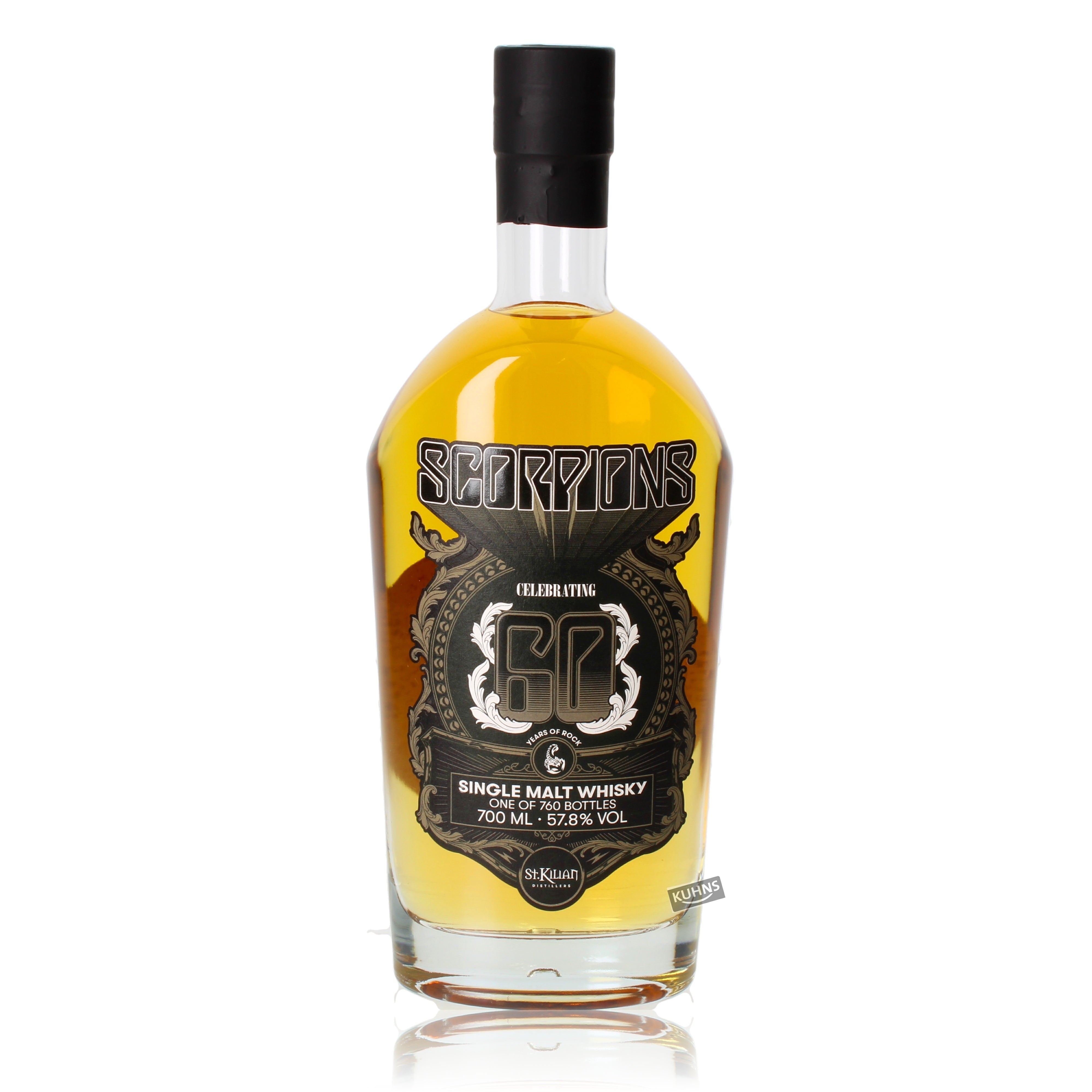 St. Kilian 60 Years Scorpions -viski 0,7 l, alkoholipitoisuus 57,8 %