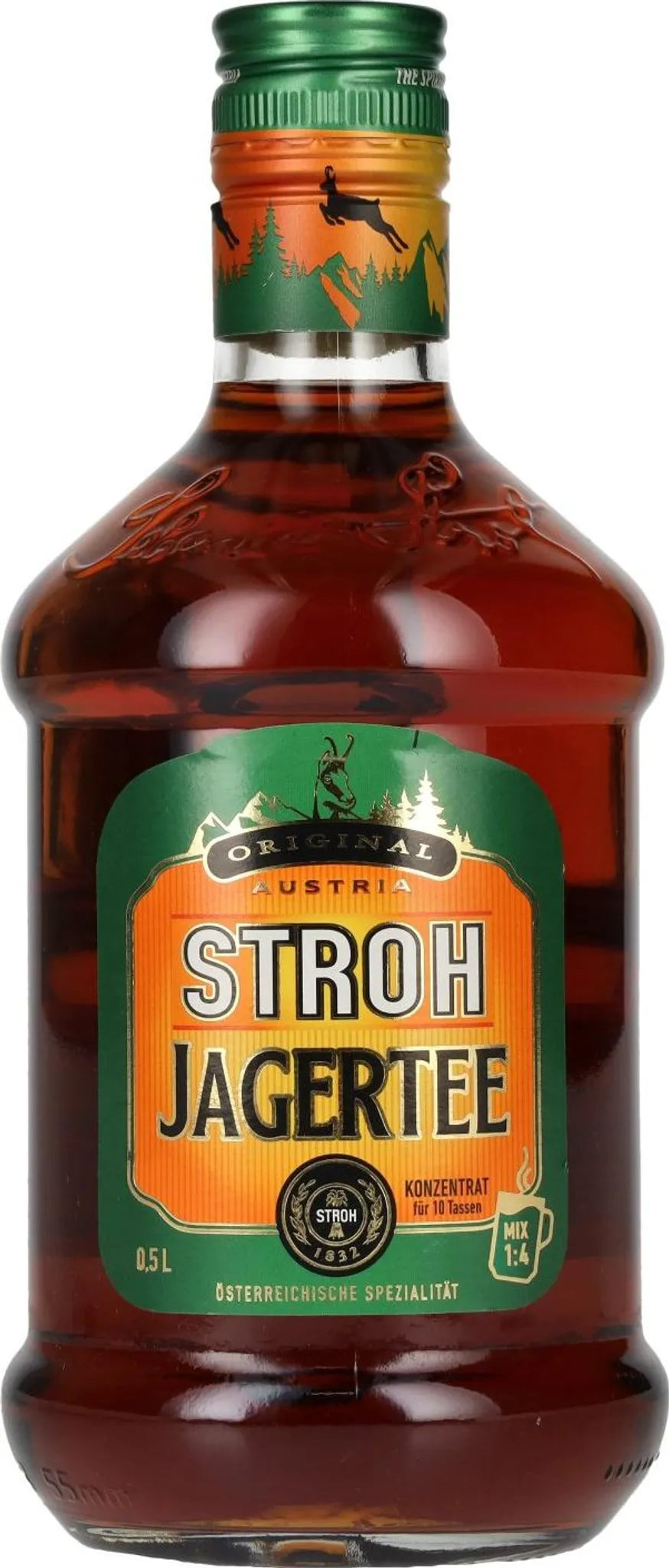 Straw Jagertee 0.5l, alc. 40% by volume, spirits Austria