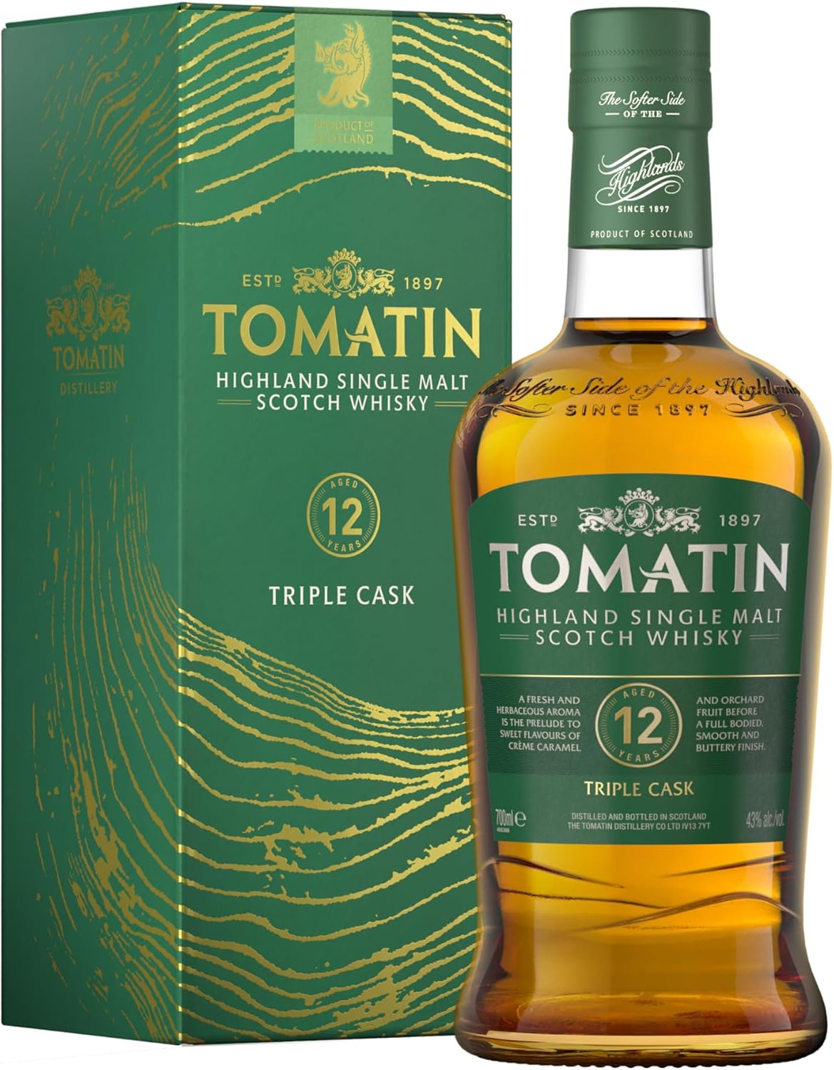 Tomatin 12 years 0.7l, alc. 43 Vol.-%