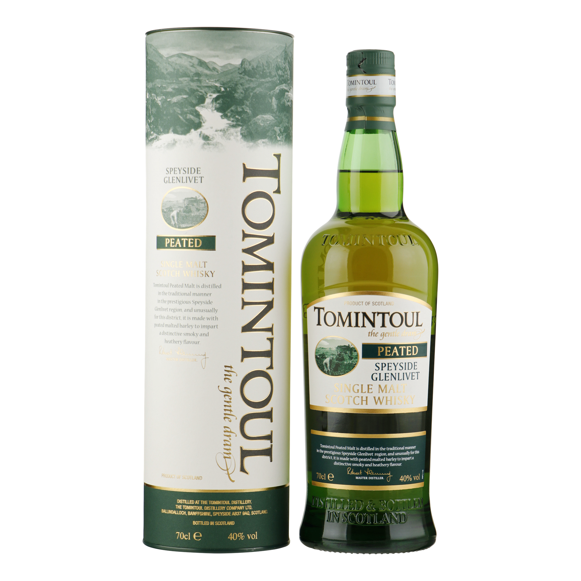 Tomintoul Turvet 0,7 l, alkoholia 40 tilavuusprosenttia