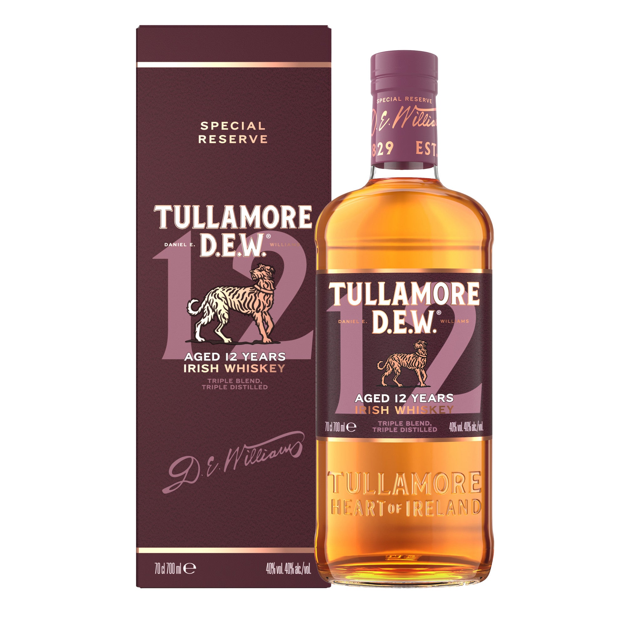 Tullamore Dew 12 Jahre 0,7l, alc. 40 Vol.-%