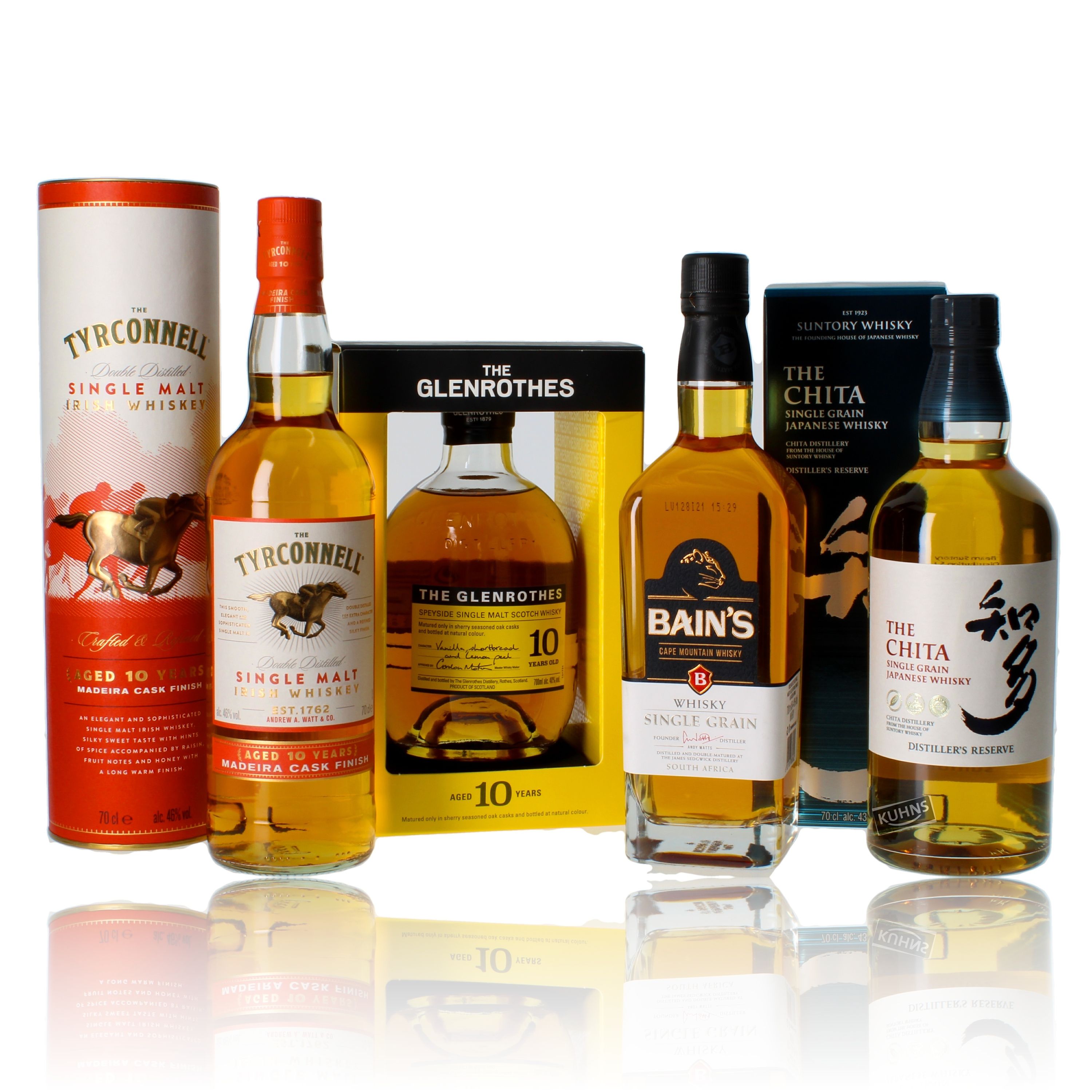 Genießer-Paket Whisky "mild & süß" 4x0,7l, alc. 40-46 Vol.-%