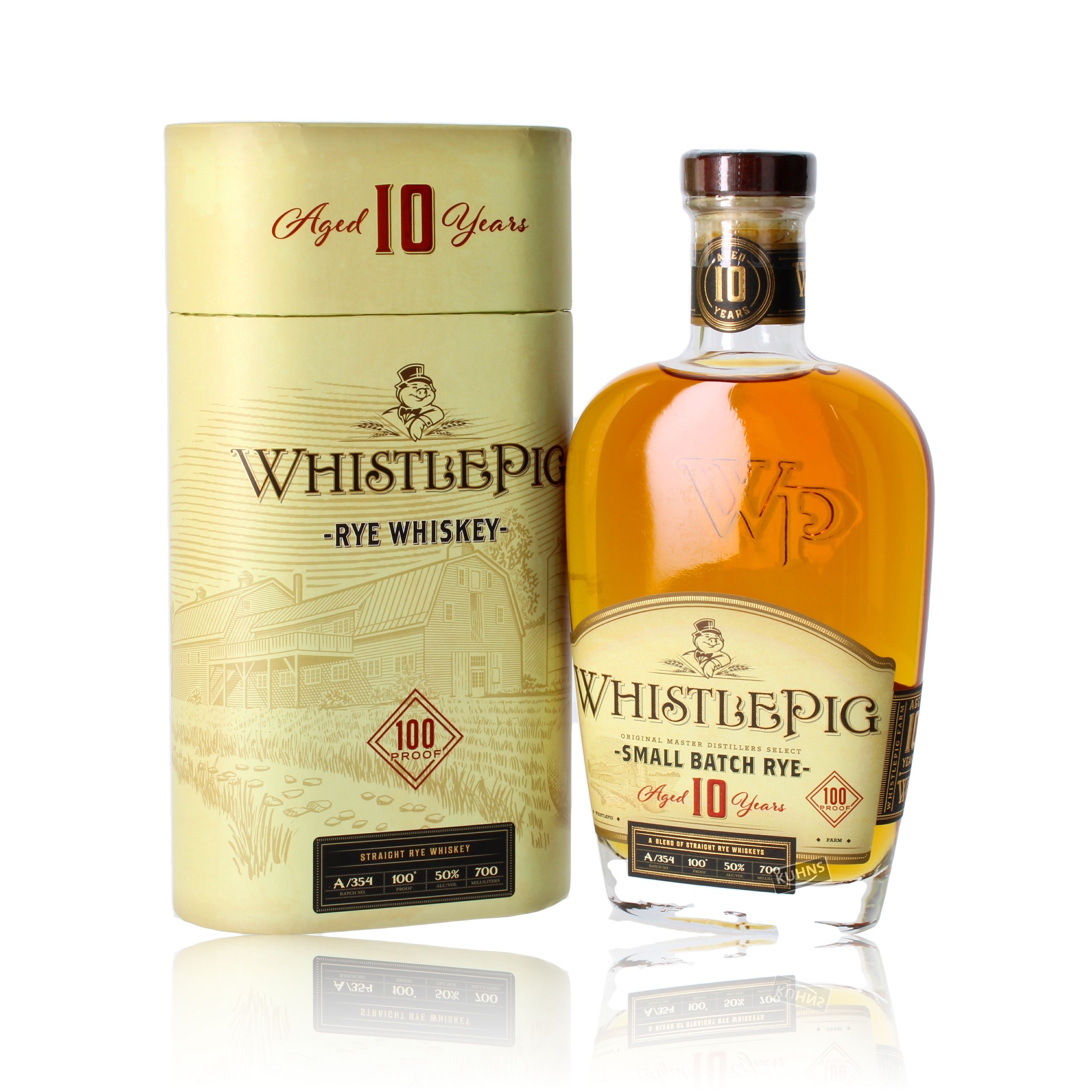 Whistlepig 10 Jahre Rye Whisky, 0,7l, alk. 50 tilavuus-%