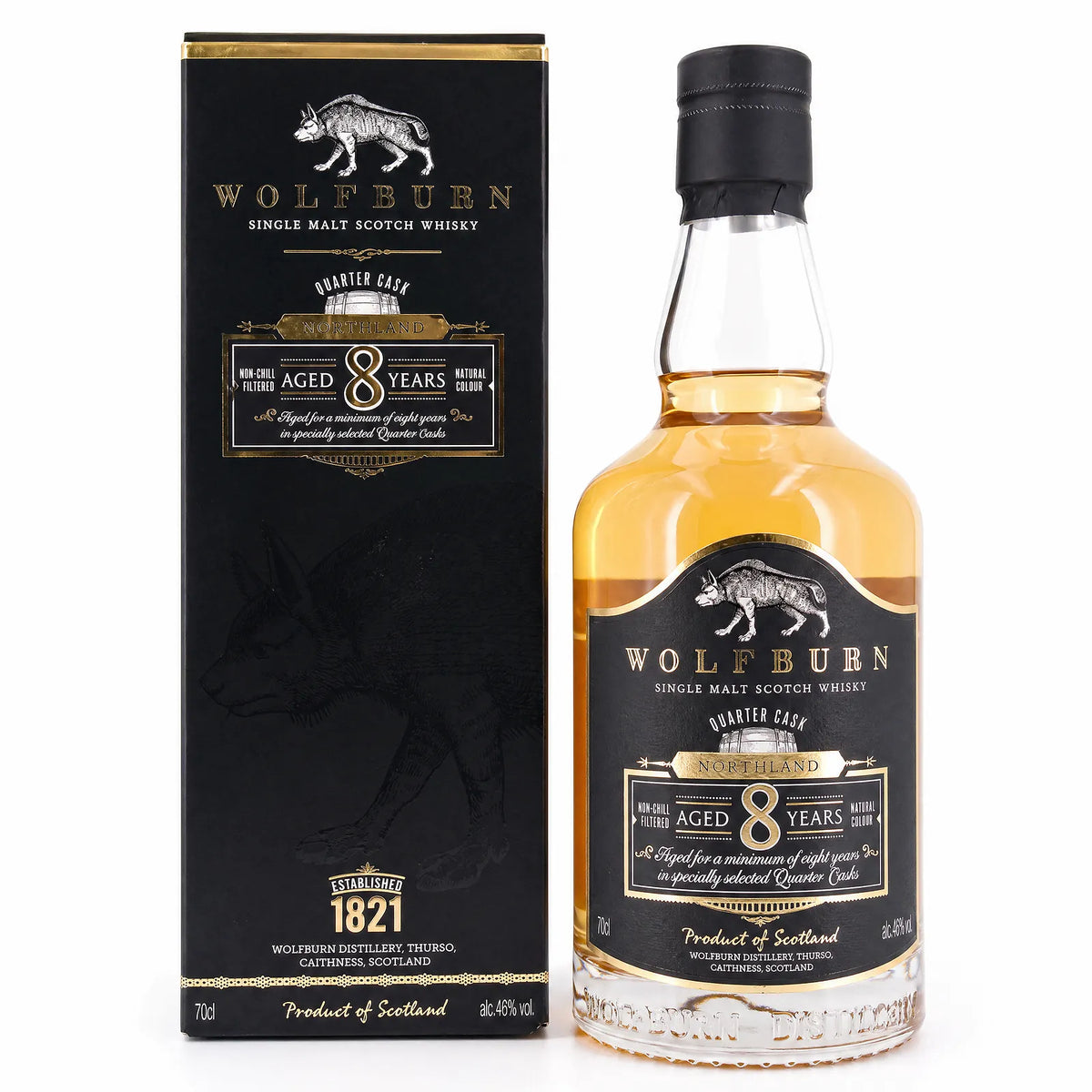 Wolfburn Northland 8 Jahre 0,7l, alc. 46 Vol.-%