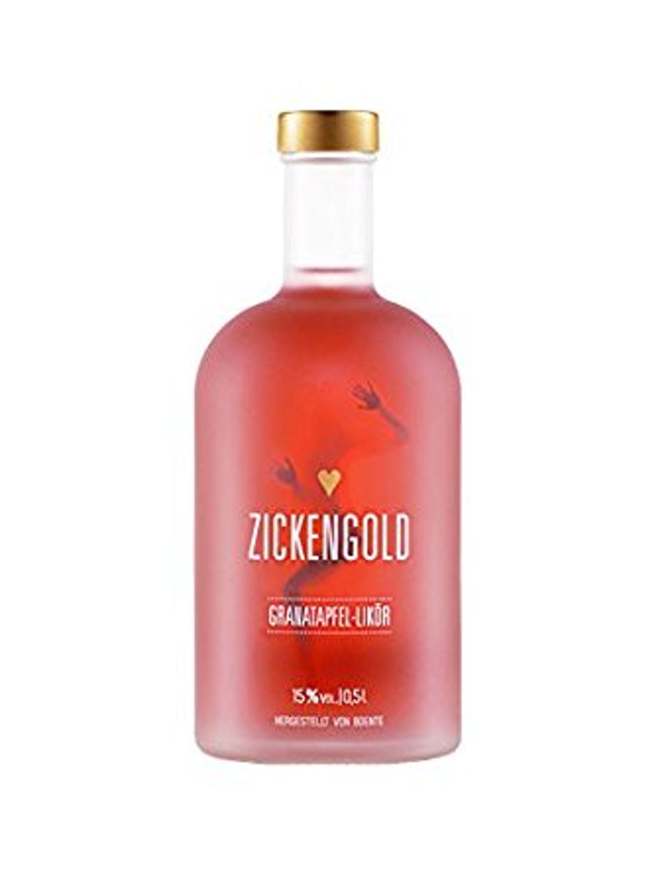 Zickengold granaattiomenalikööri 0,5l, alk. 15 tilavuusprosenttia.