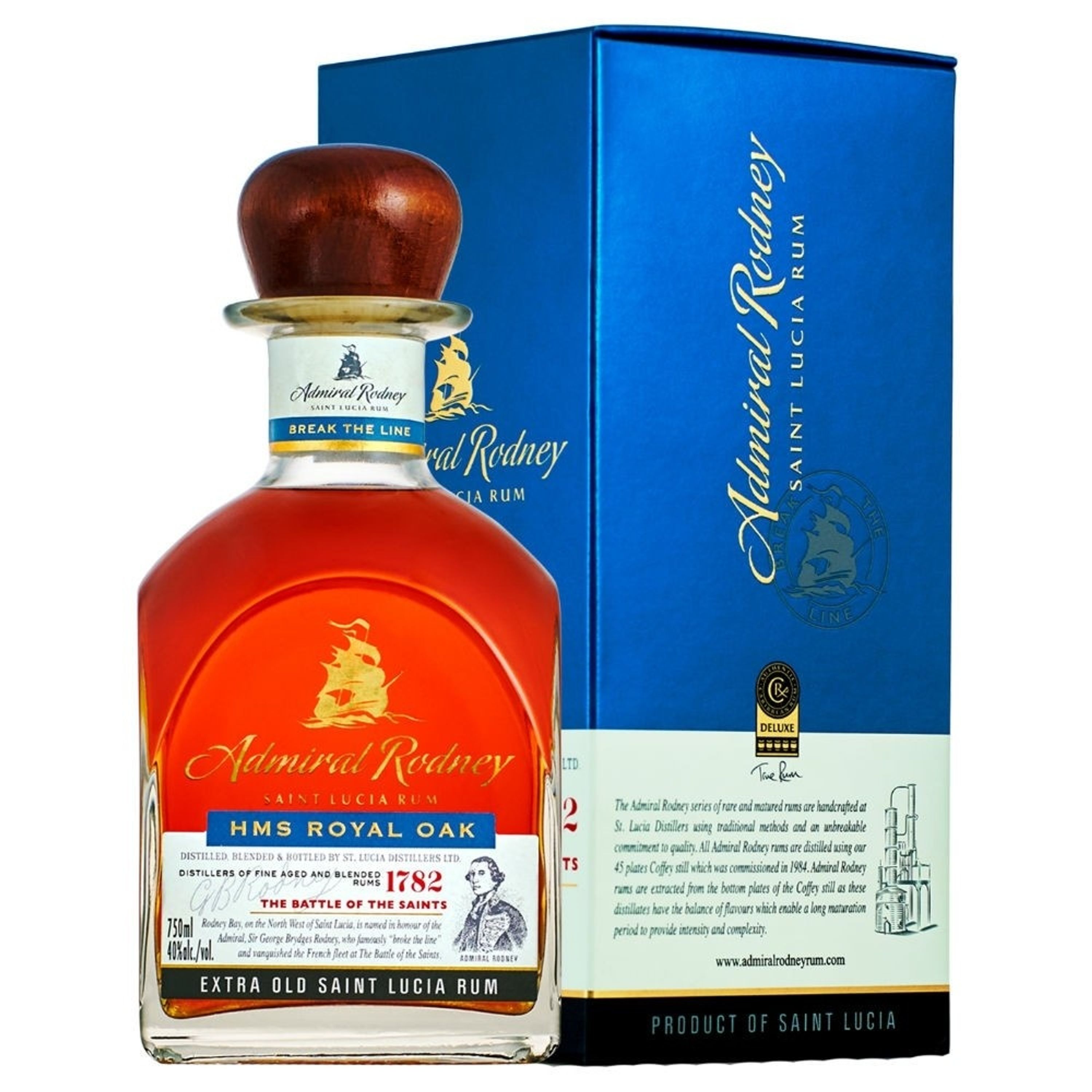 Admiral Rodney HMS Royal Oak 0,7l, alc. 40 Vol.-%, Rum St. Lucia