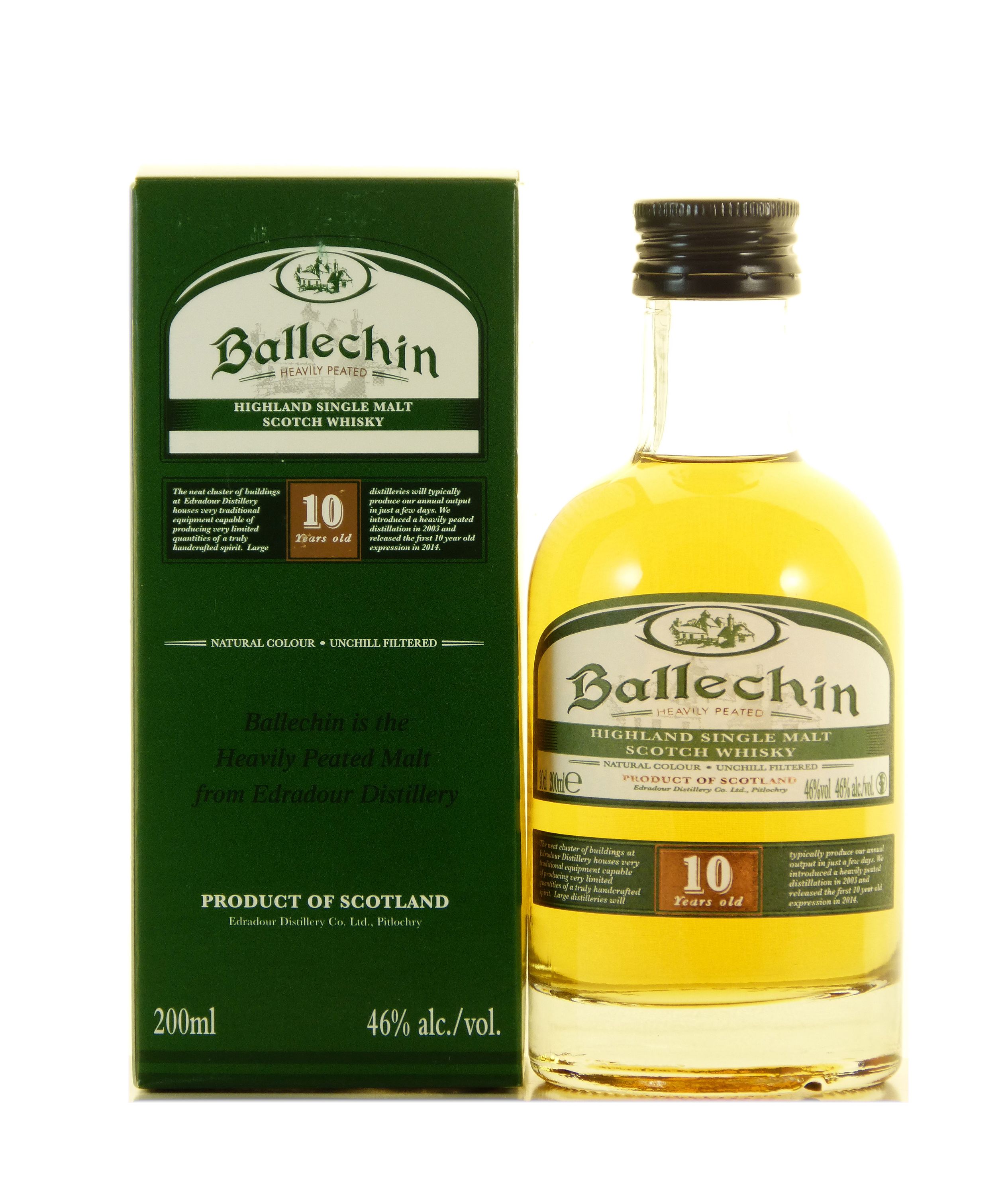 Ballechin 10 Jahre 0,2l, alk. 46 tilavuus-%