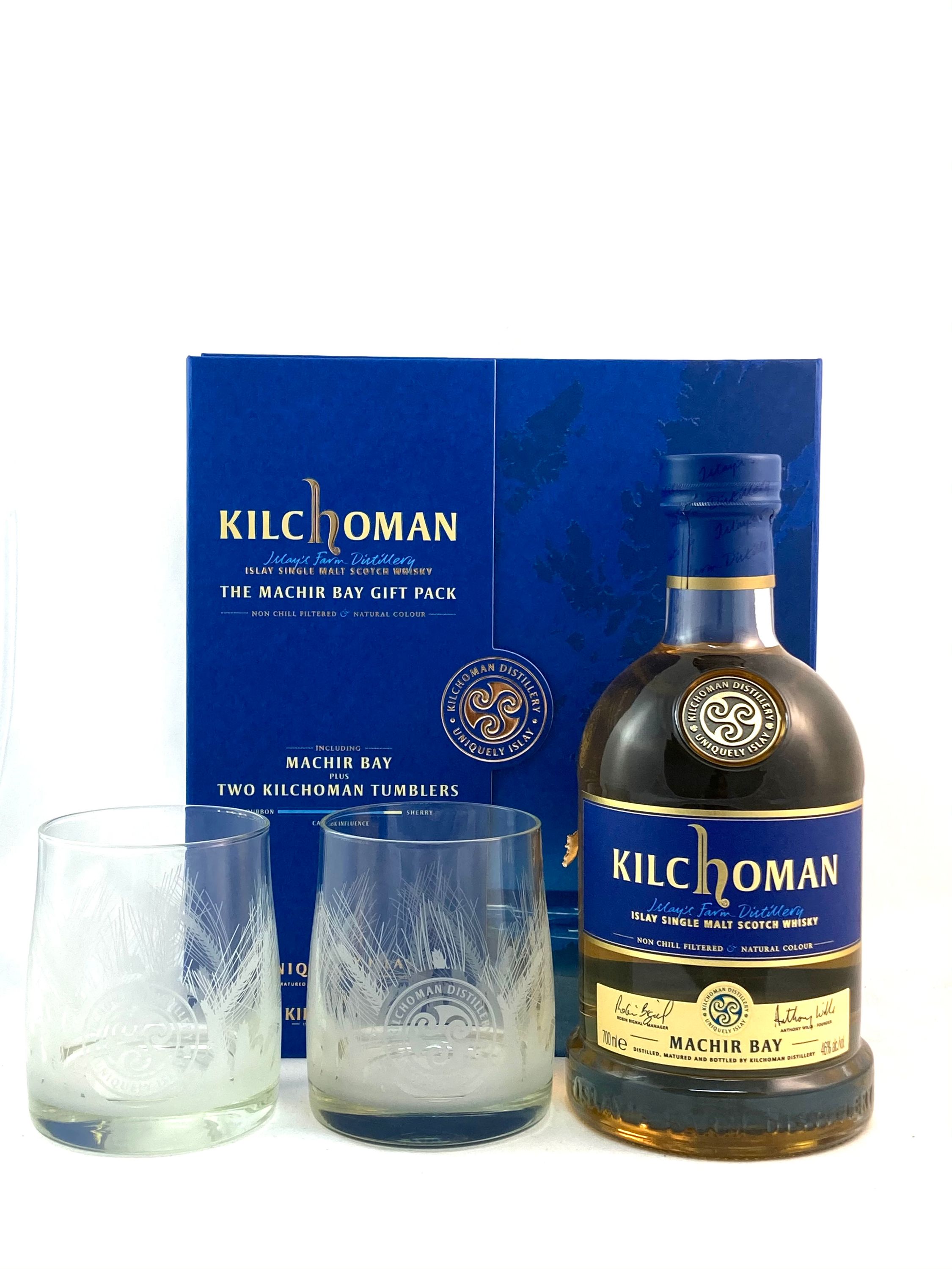 Kilchoman Mahir Bay Geschenkset 0,7l, alk. 46 tilavuus-%