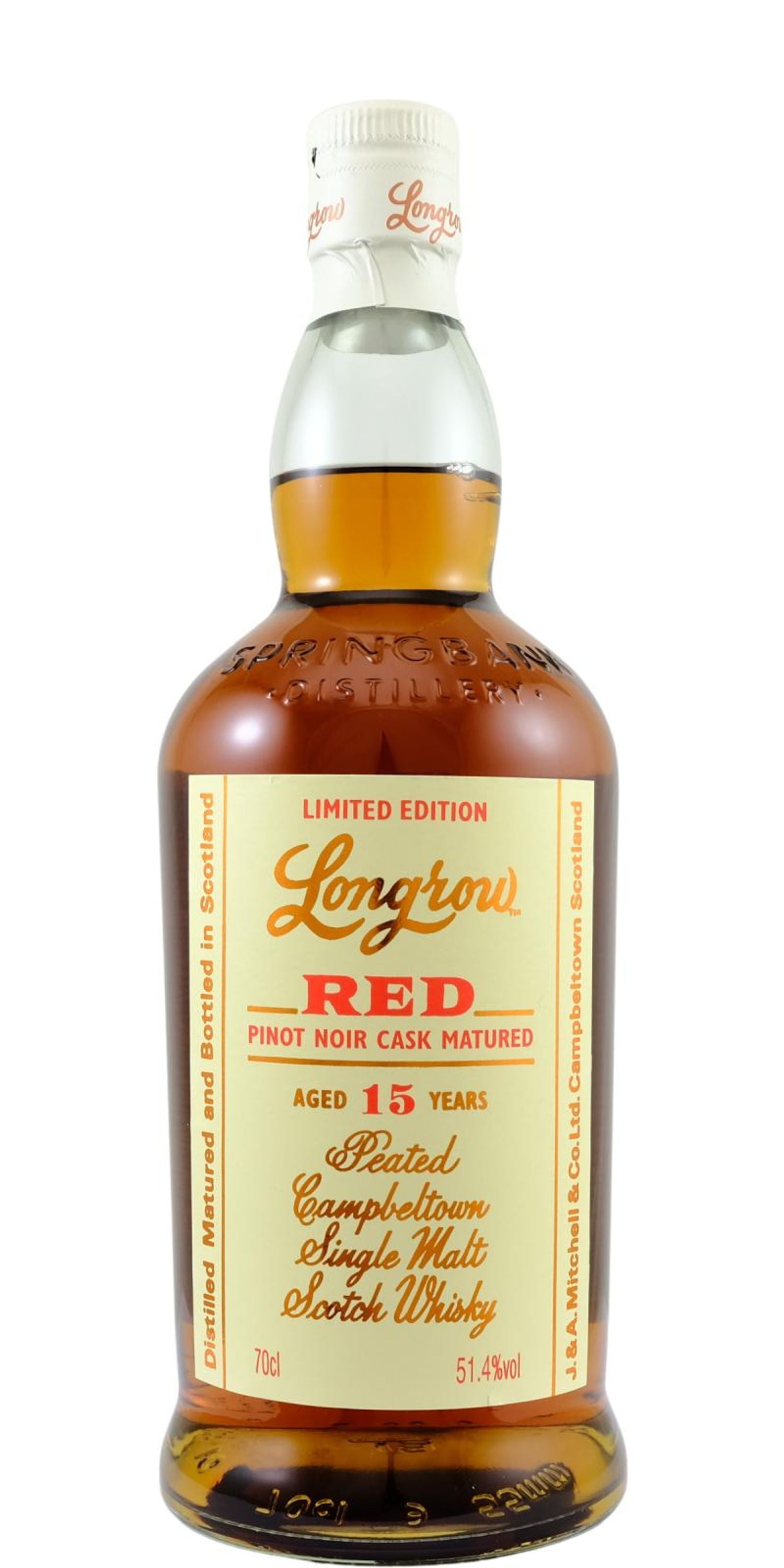 Longrow Red 15 years 0.7l, alc. 51.4 Vol.-%