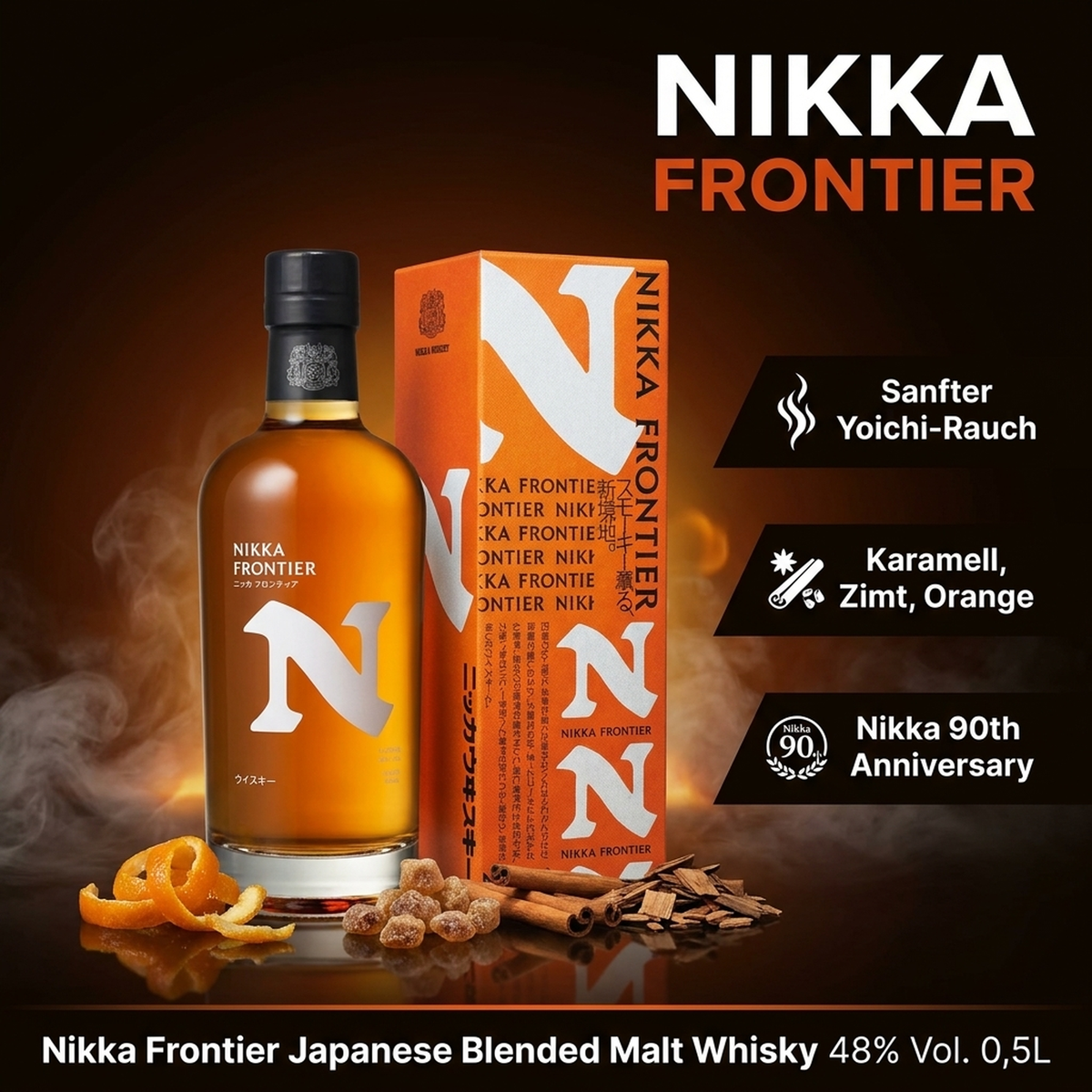 Nikka Frontier 0.5l, 48% ABV – Kuhns Trinkgenuss