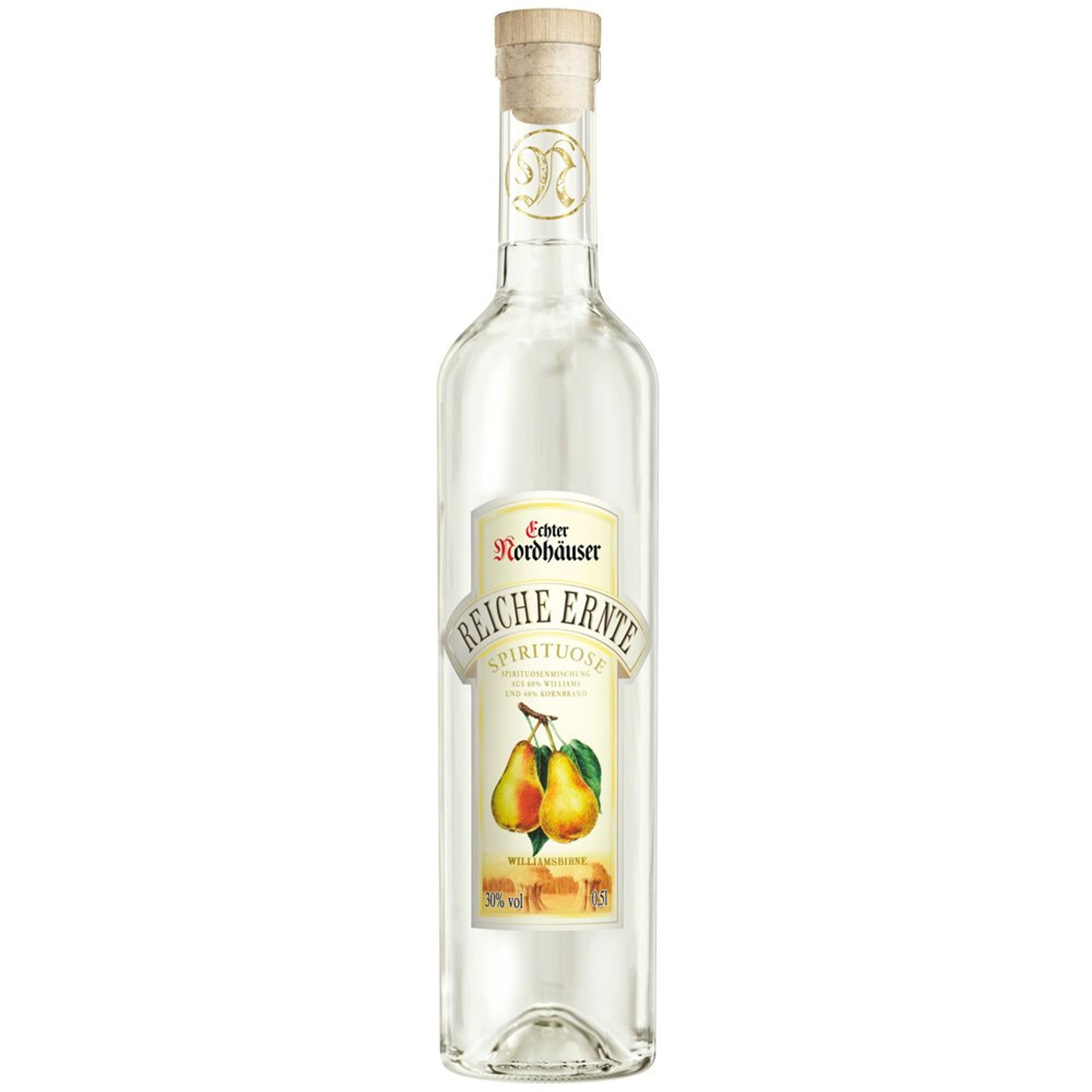 Echter Nordhäuser Reiche Ernte Williamsbirne 0,5l, alc. 30 Vol.-%