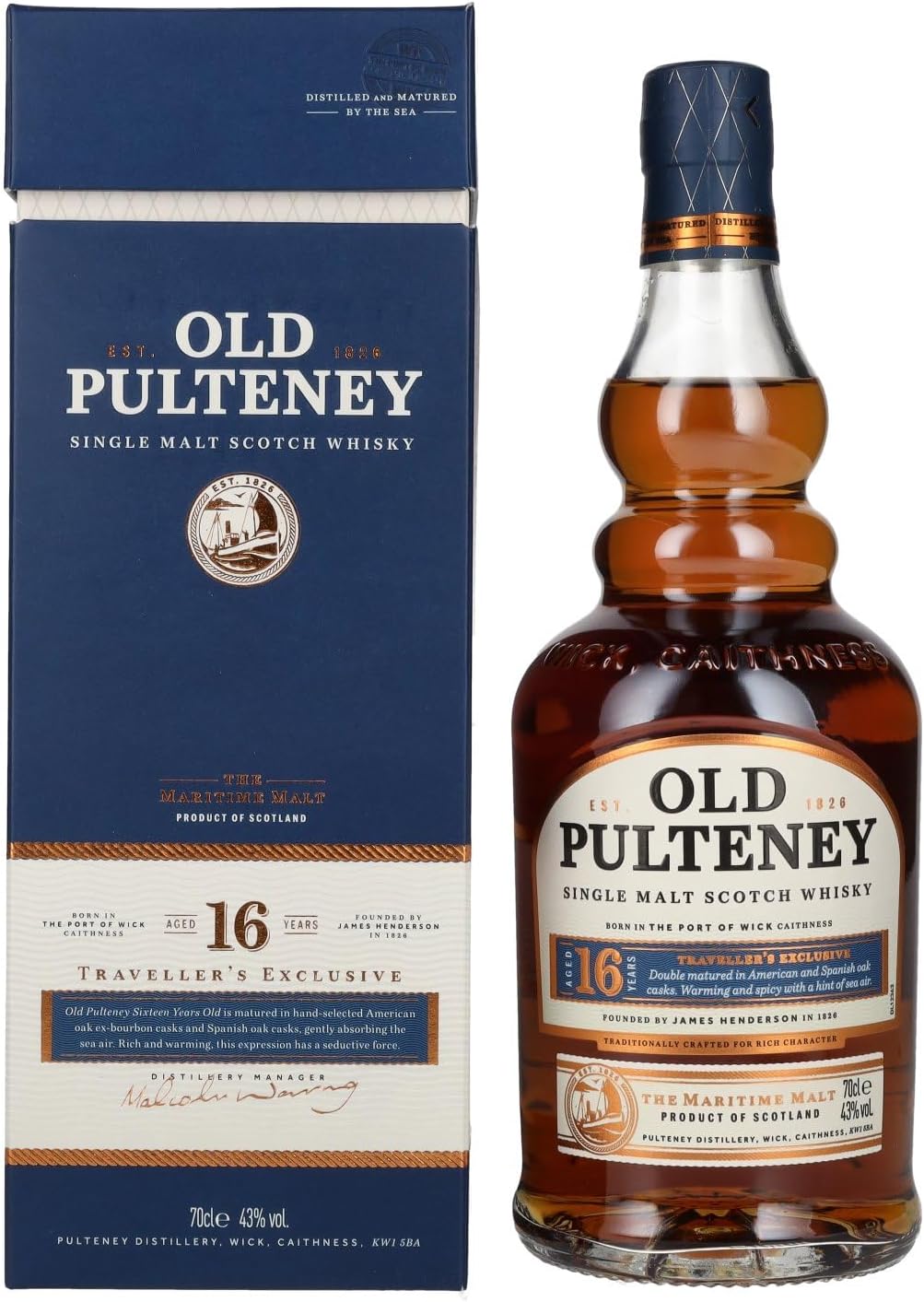 Old Pulteney 16 Jahre Whisky 0,7l, alc. 43 Vol.-%