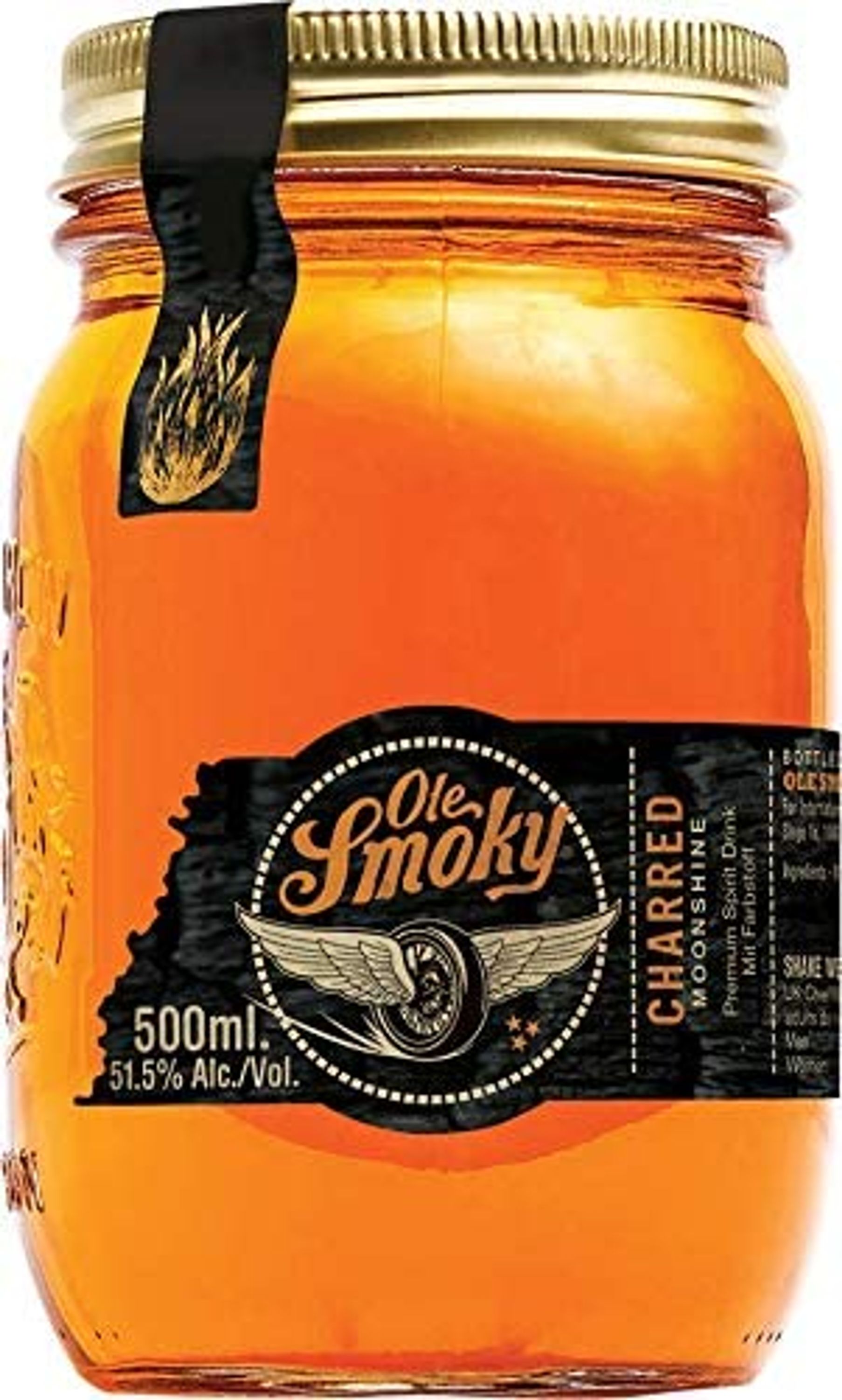 Ole Smoky Moonshine Charred 0,5l, alk. 51,5 tilavuus-%