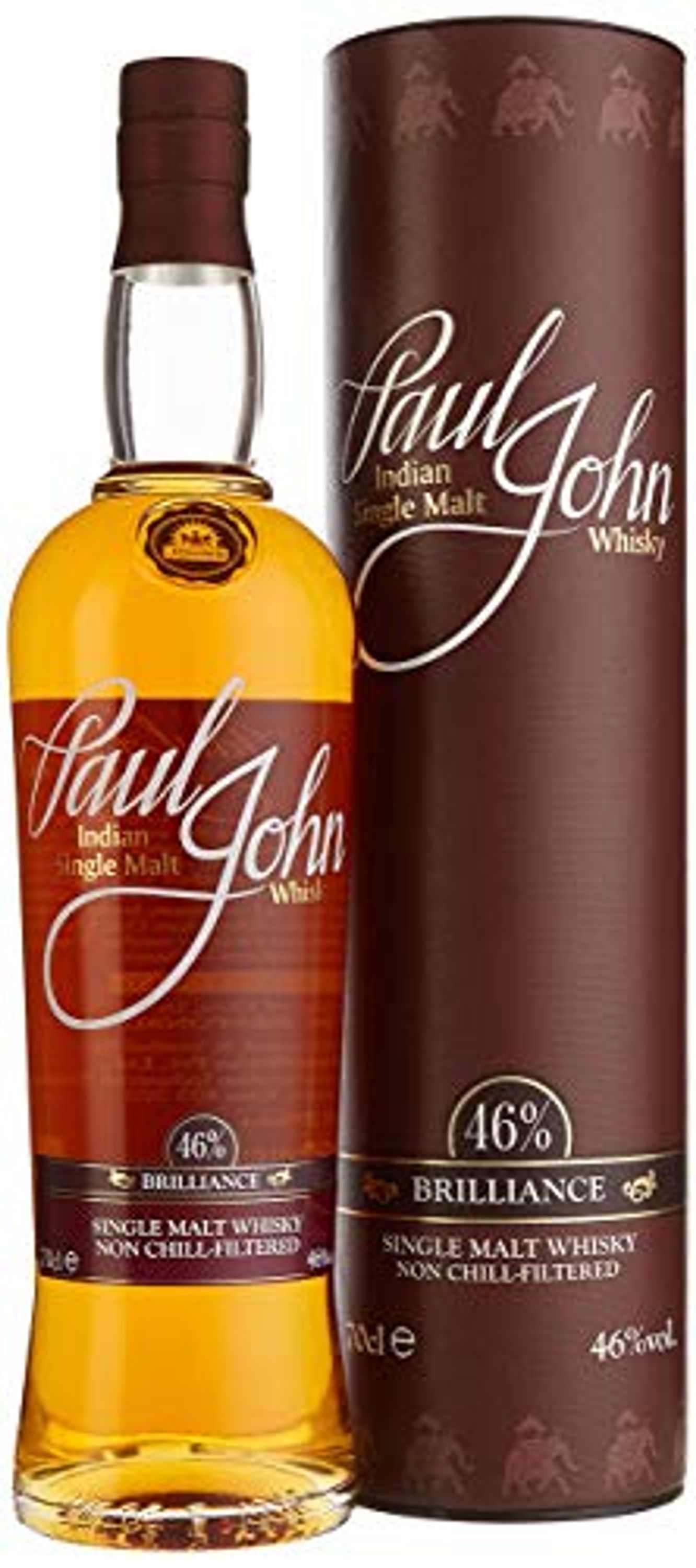 Paul John Brilliance Indian Single Malt 0,7l alk. 46 tilavuus-%