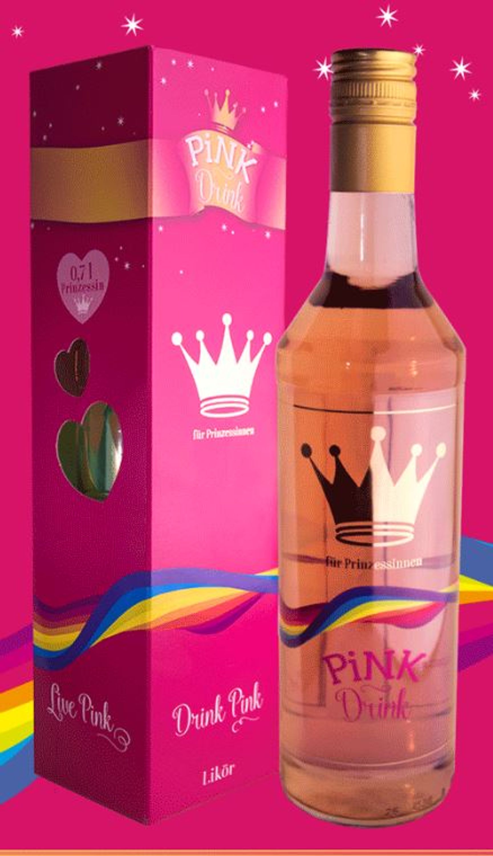 Pink Drink Beerenlikör, 0,7l, alk. 15 tilavuus-%