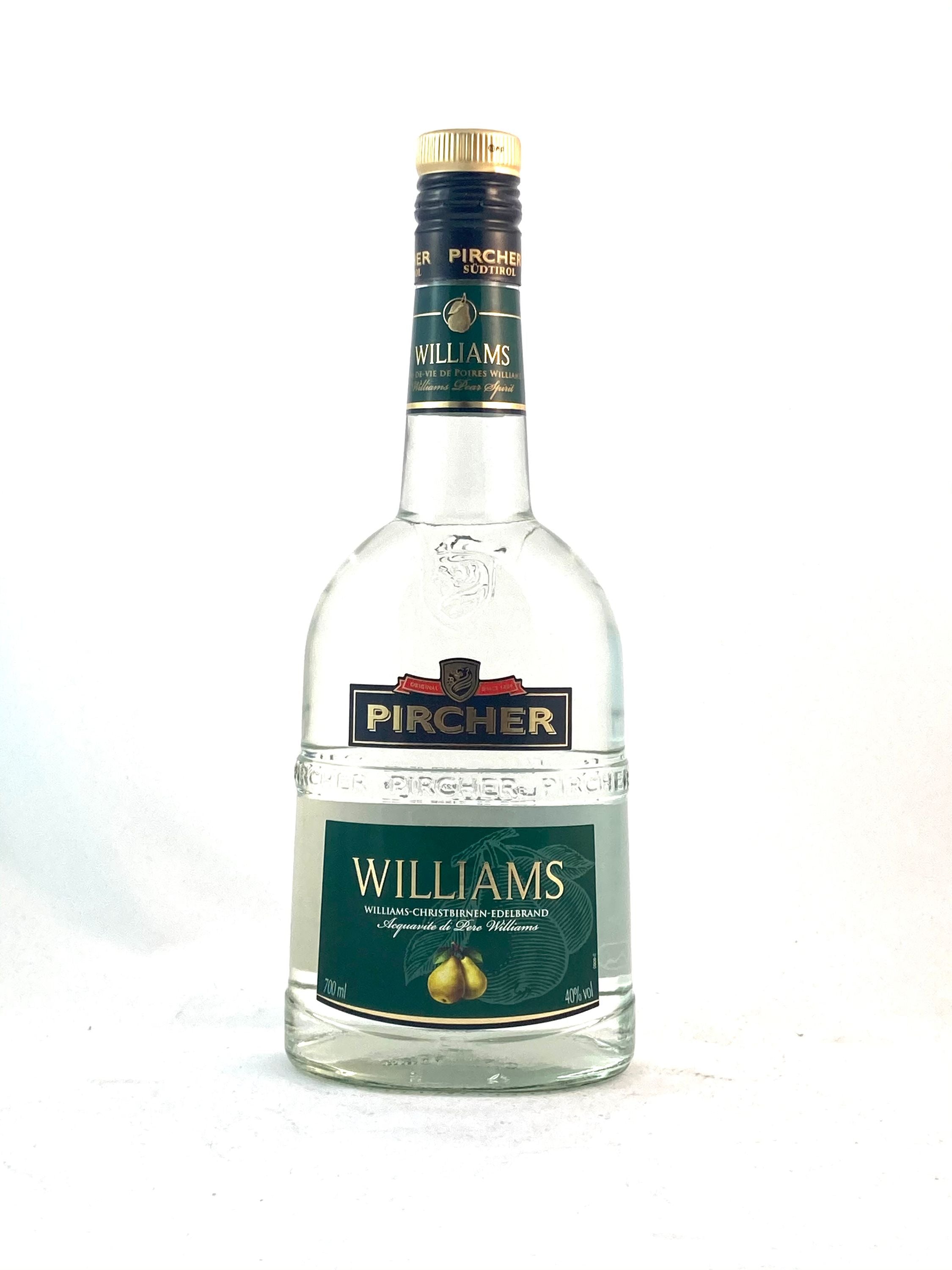 Pircher Williams 0,7l, alk. 40 tilavuus-%, Italienischer Edelbrand