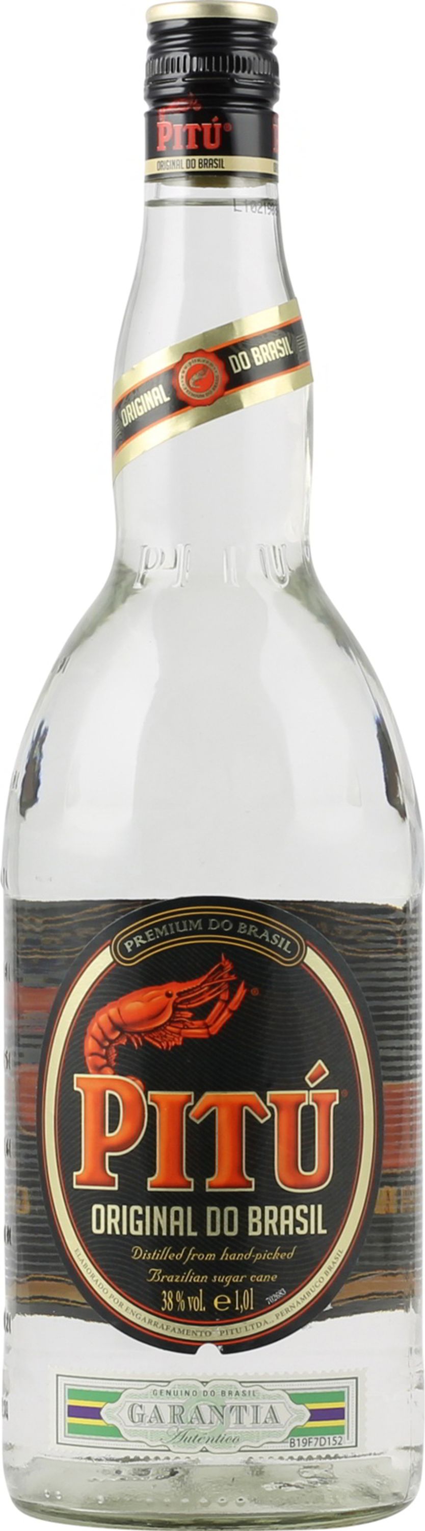 Pitú Premium do Brasil 0,7l, alk. 38 til.-%, Cachaca Brasilien