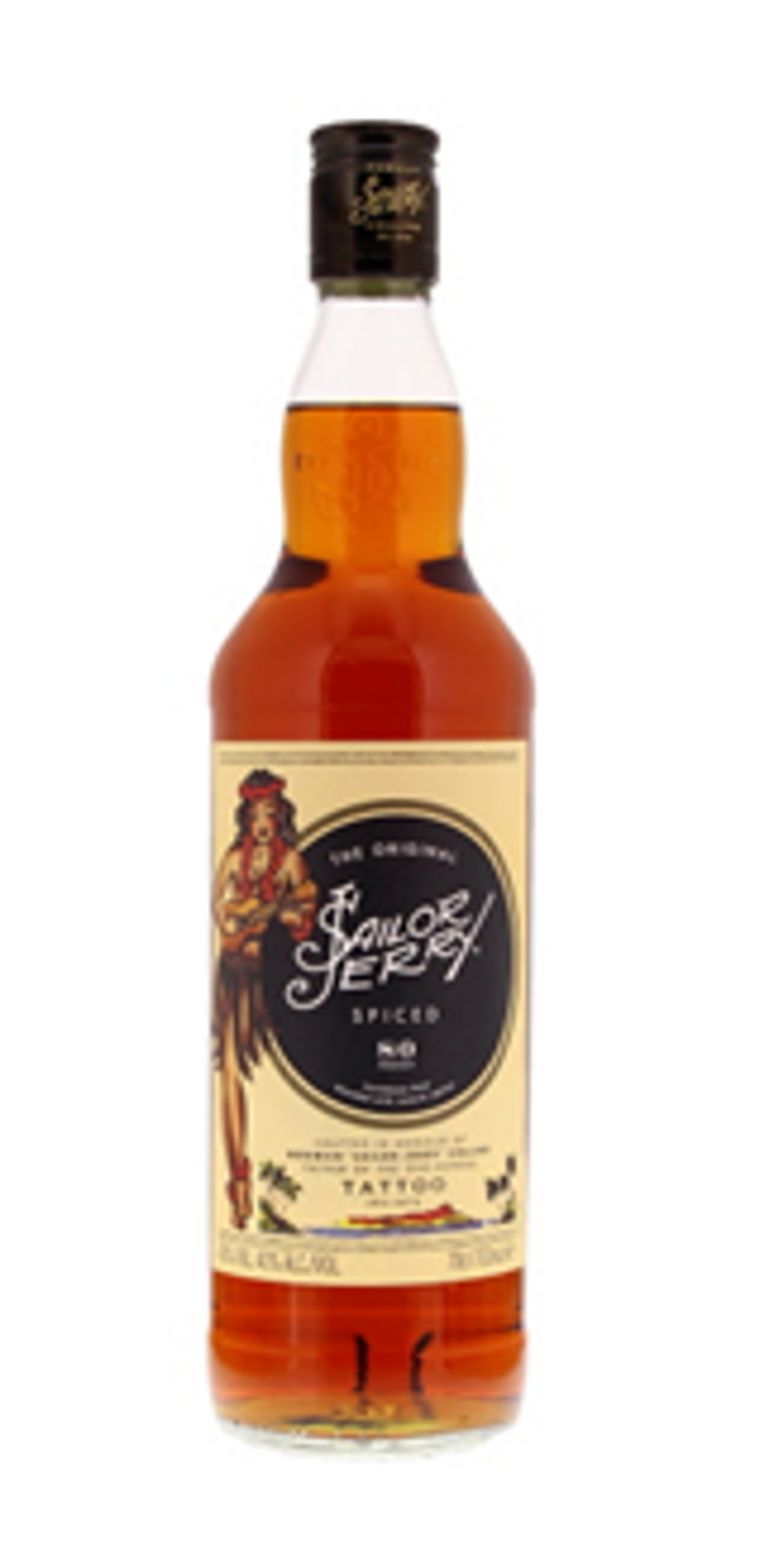 Sailor Jerry Spiced Carribean Rommi 0,7l, alk. 40 tilavuus-%