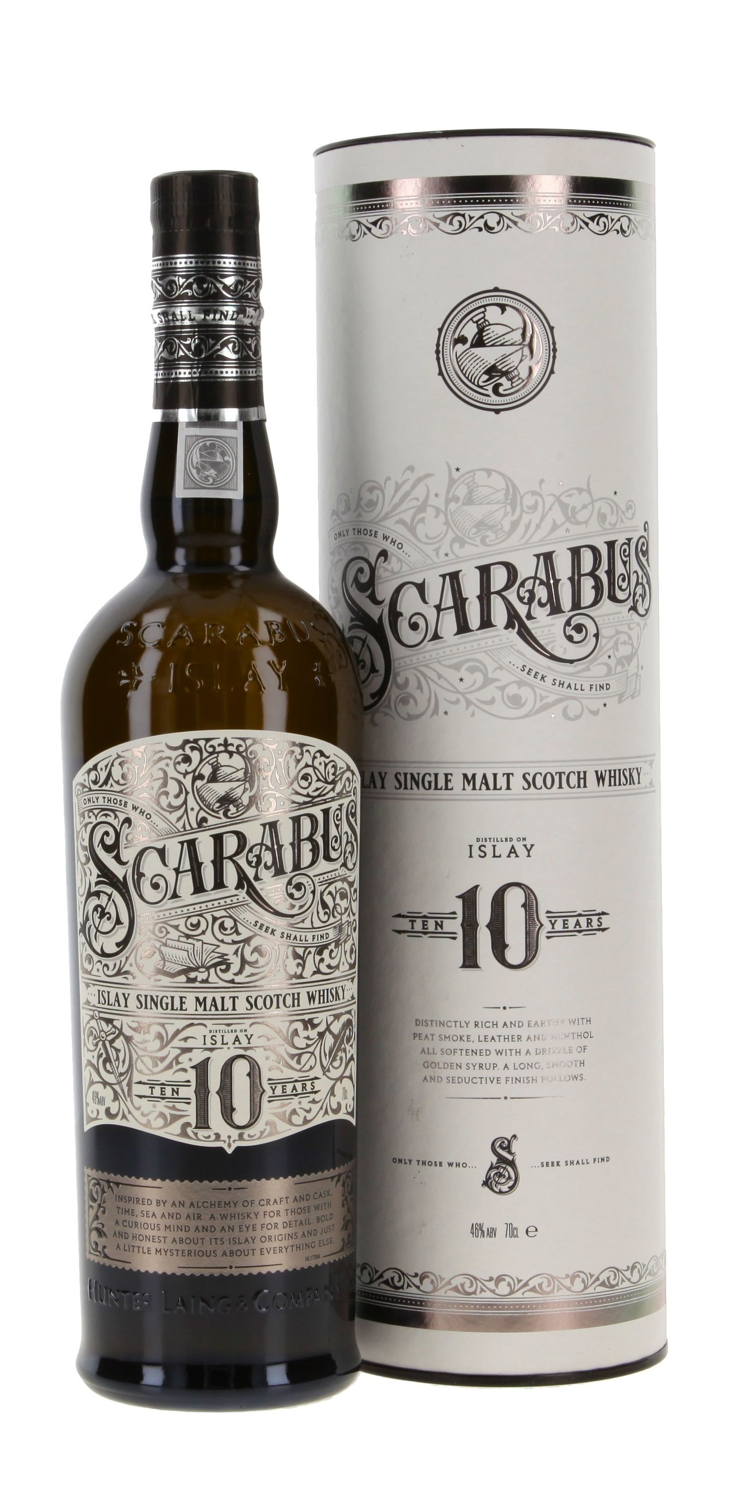 Scarabus 10 Jahre Hunter Laing 0,7l, alk. 46 tilavuus-%