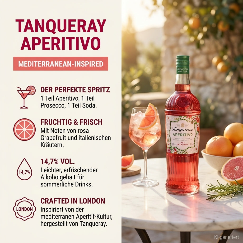 Tanqueray Aperitivo Pink Grapefruit - Split-Feature-Grafik