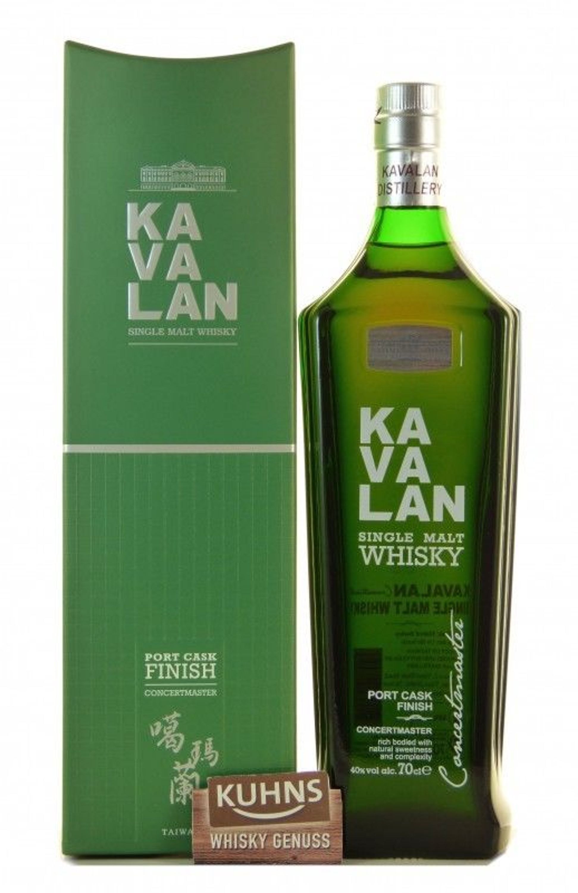 Kavalan Concertmaster Port Cask Finish Taiwanese Single Malt Whisky, 0,7l, alc. 40 Vol.-%
