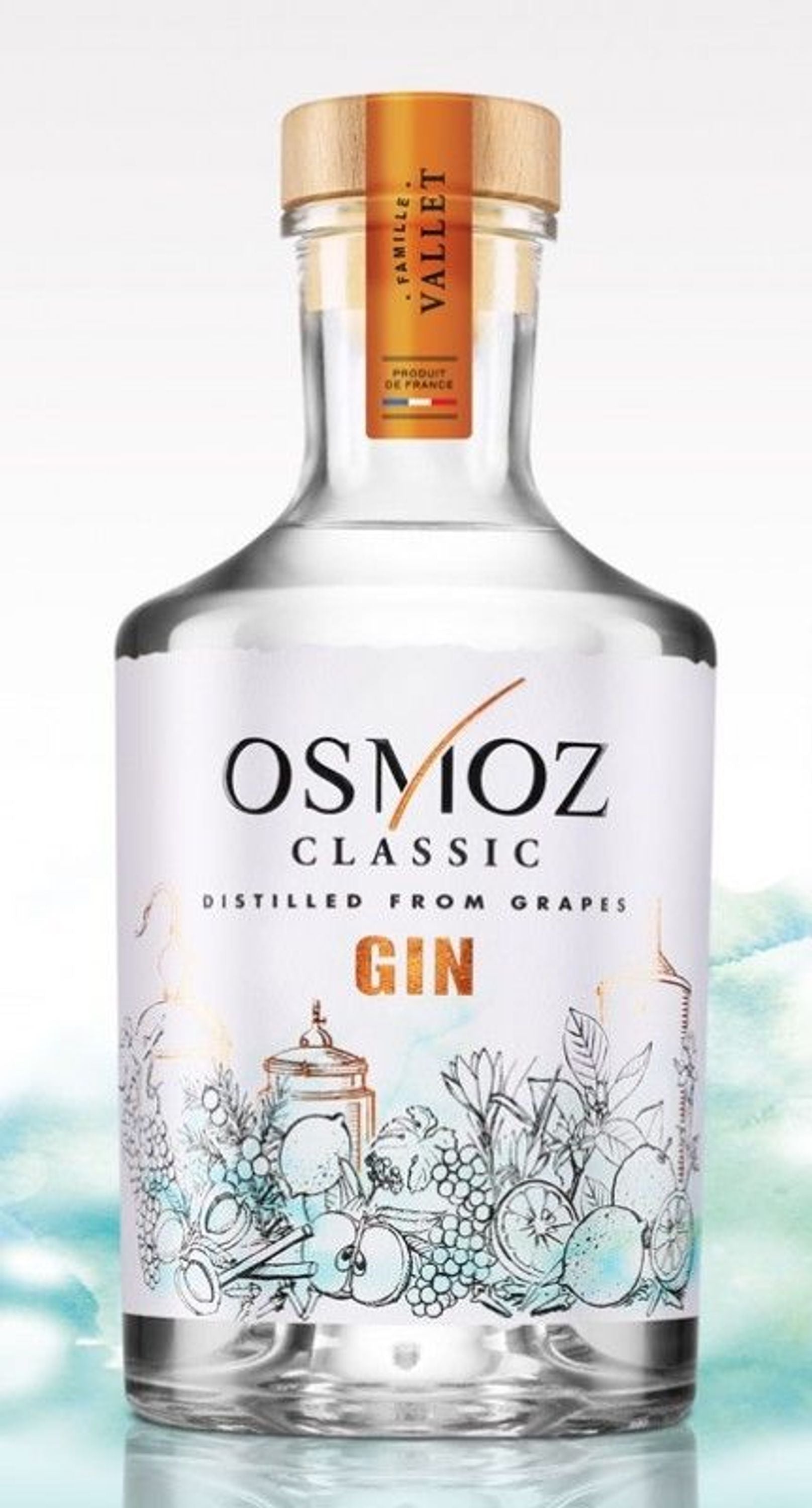 Osmoz Classic Gin 0,7l, alk. 43 tilavuusprosenttia, Dry Gin France
