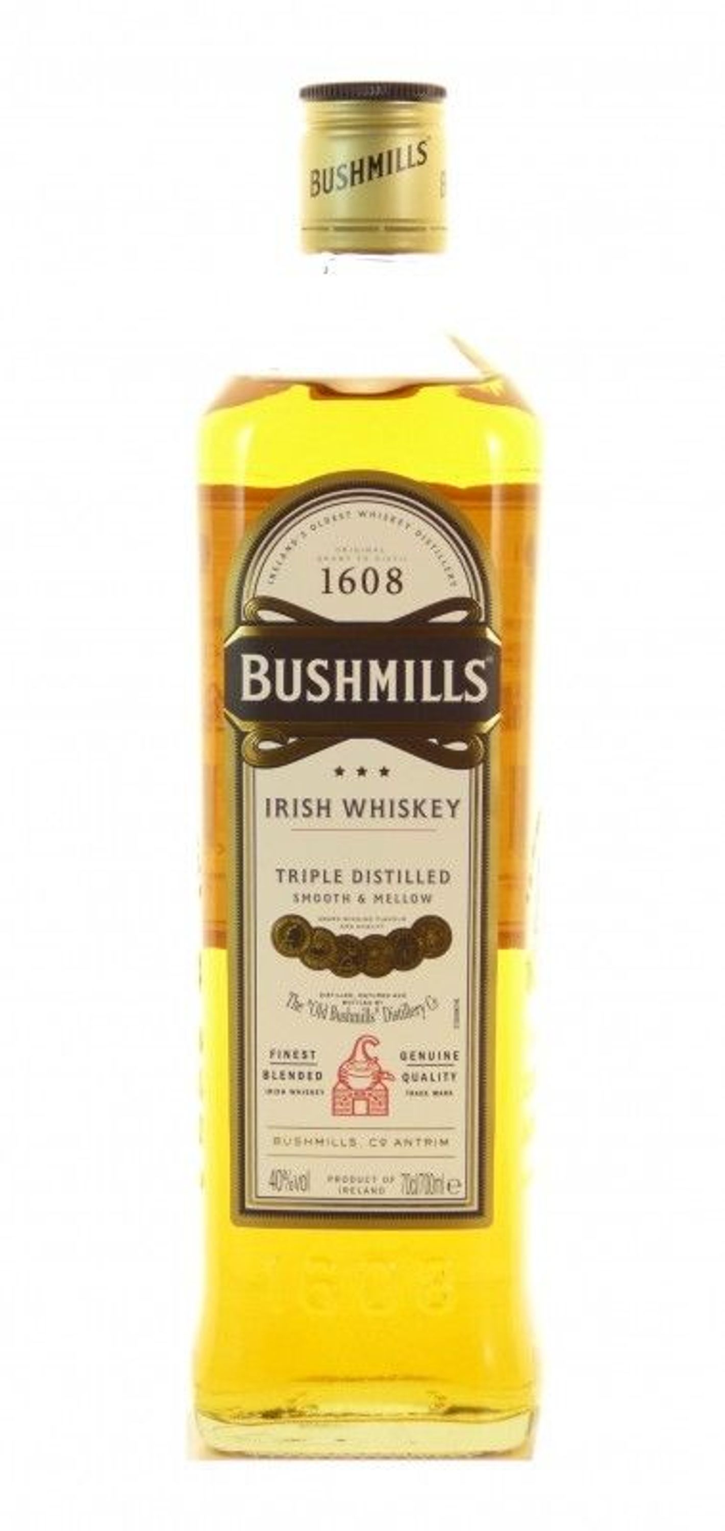Bushmills Original Irish Whisky 0,7l, alk. 40 % tilavuudesta