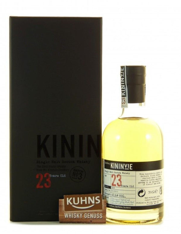 Kininvie 23 Years Batch 003 Speyside Single Malt Scotch Whisky 0,35l, alk. 42,6 tilavuusprosenttia.