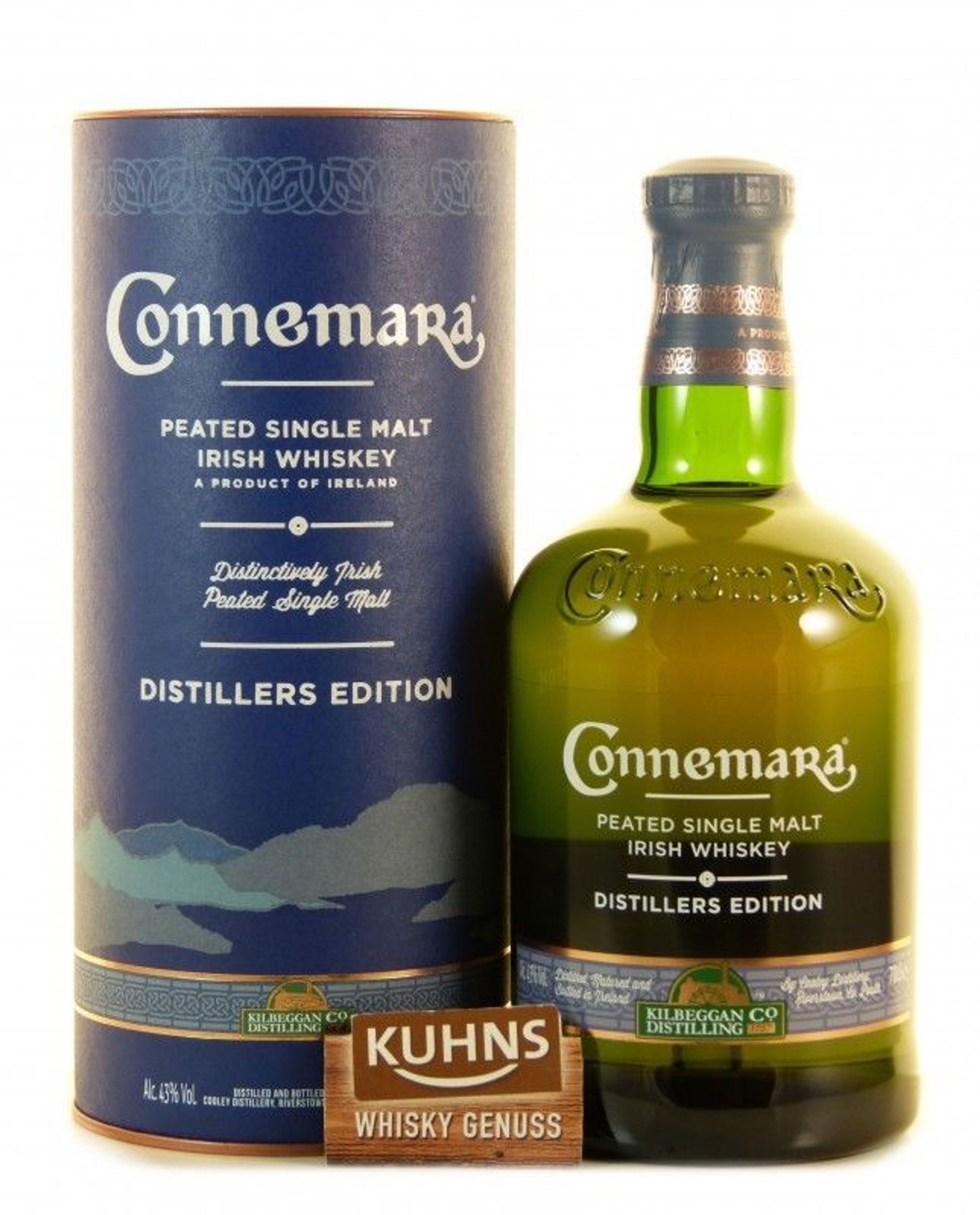 Connemara Distillers Edition Single Malt Irish Whisky 0,7l, alk. 43 tilavuusprosenttia.