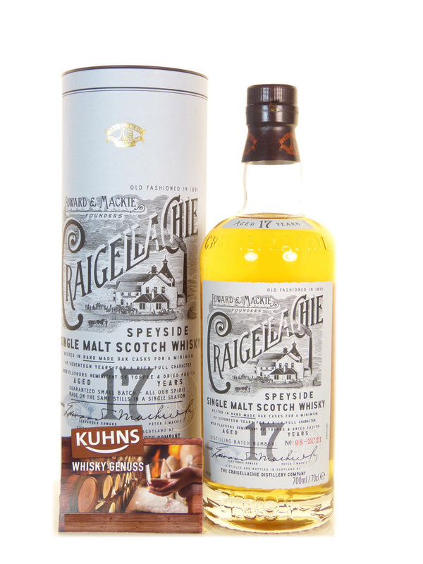 Craigellachie 17 vuotta 0,7l, alk. 46 % tilavuudesta