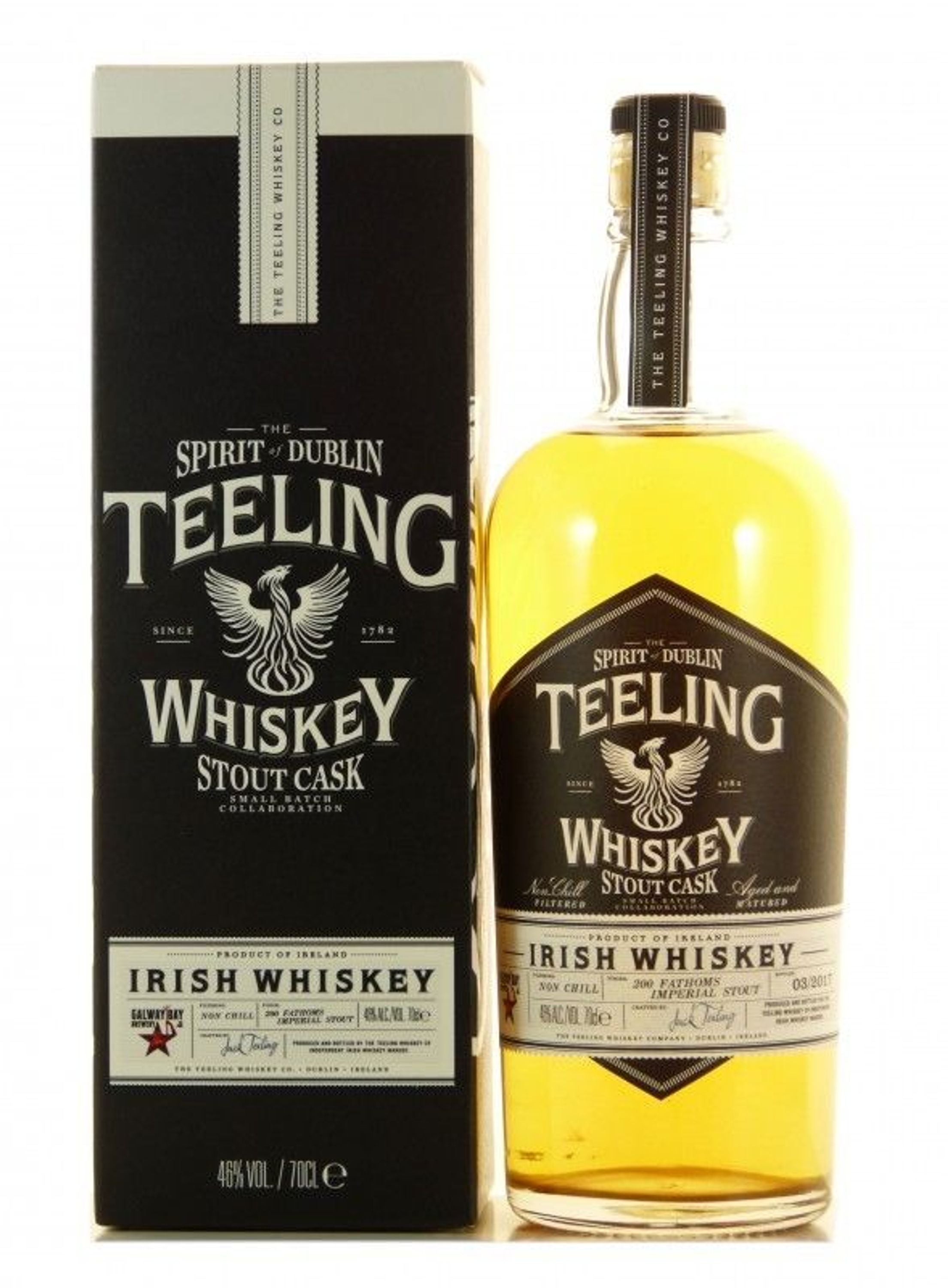 Teeling Stout Cask Irish Whisky 0,7l, alk. 46 % tilavuudesta