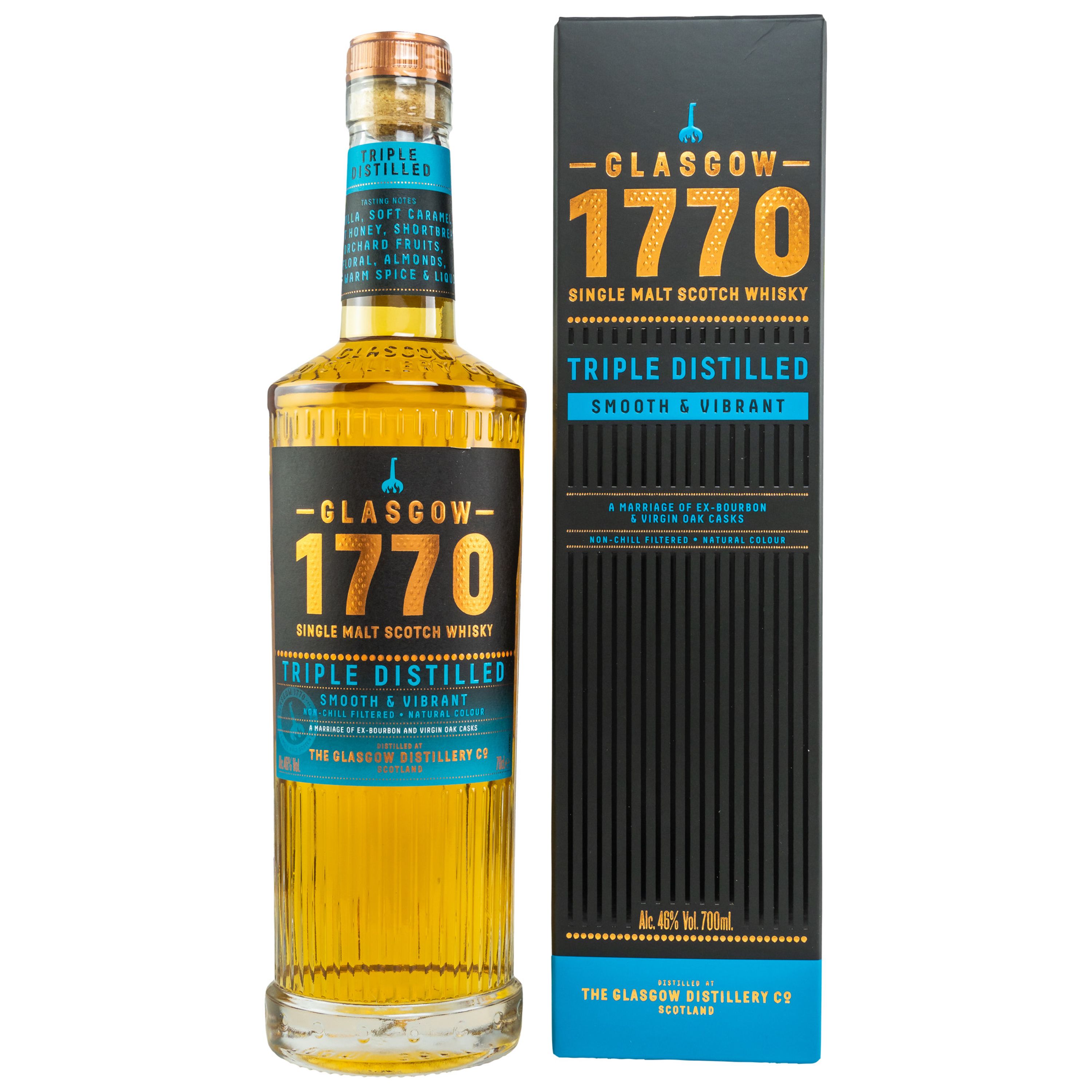 1770 Glasgow Triple Distilled Release 0,7l, alk. 46 % tilavuudesta