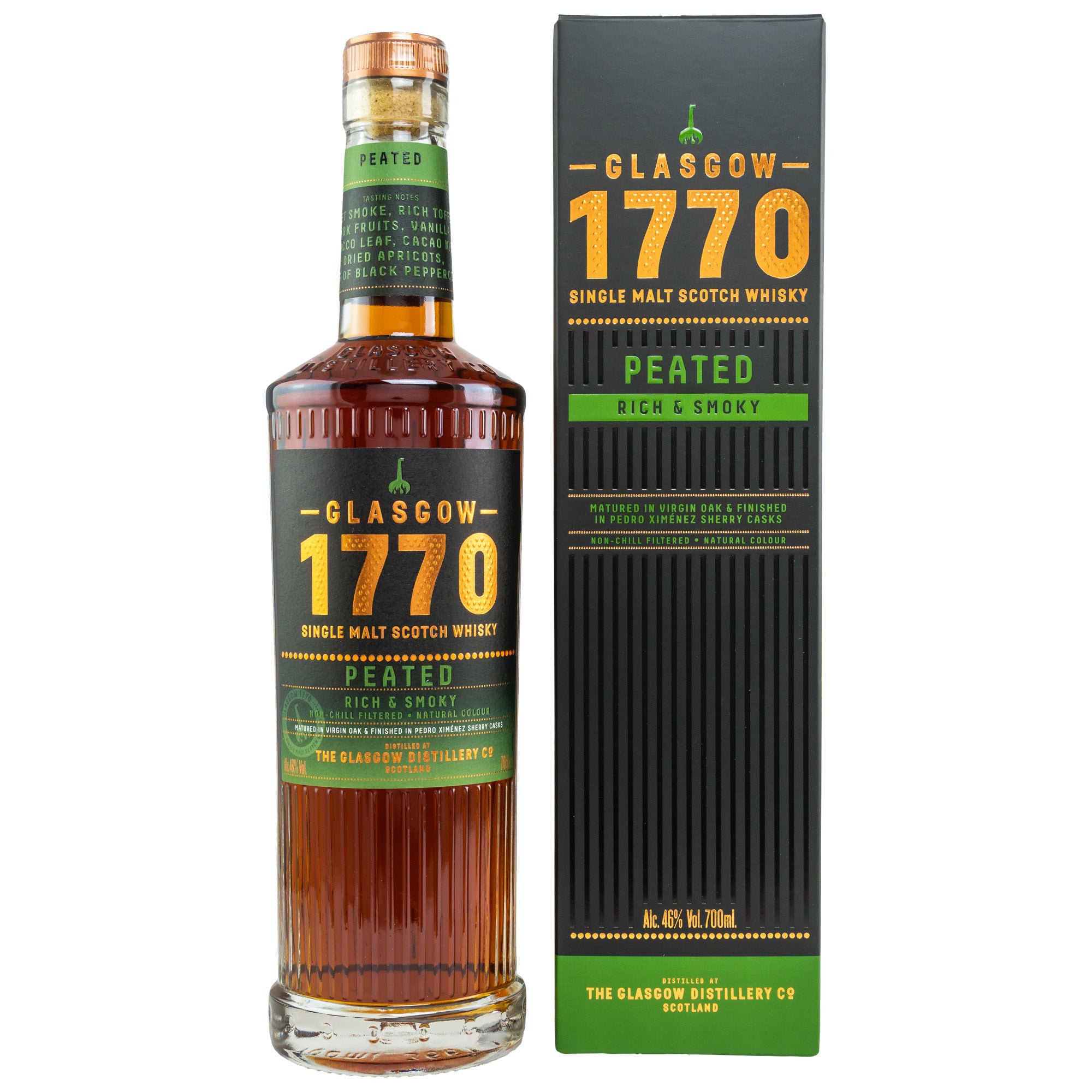 1770 Glasgow Peated 0,7l, alk. 46 % tilavuudesta