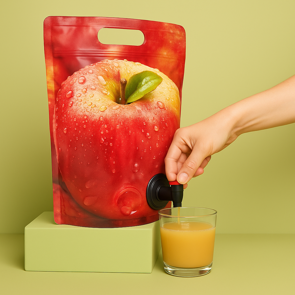 Kuhns Apple Juice Naturally Cloudy Fruity Sweet Bag in Box 2x5.0l