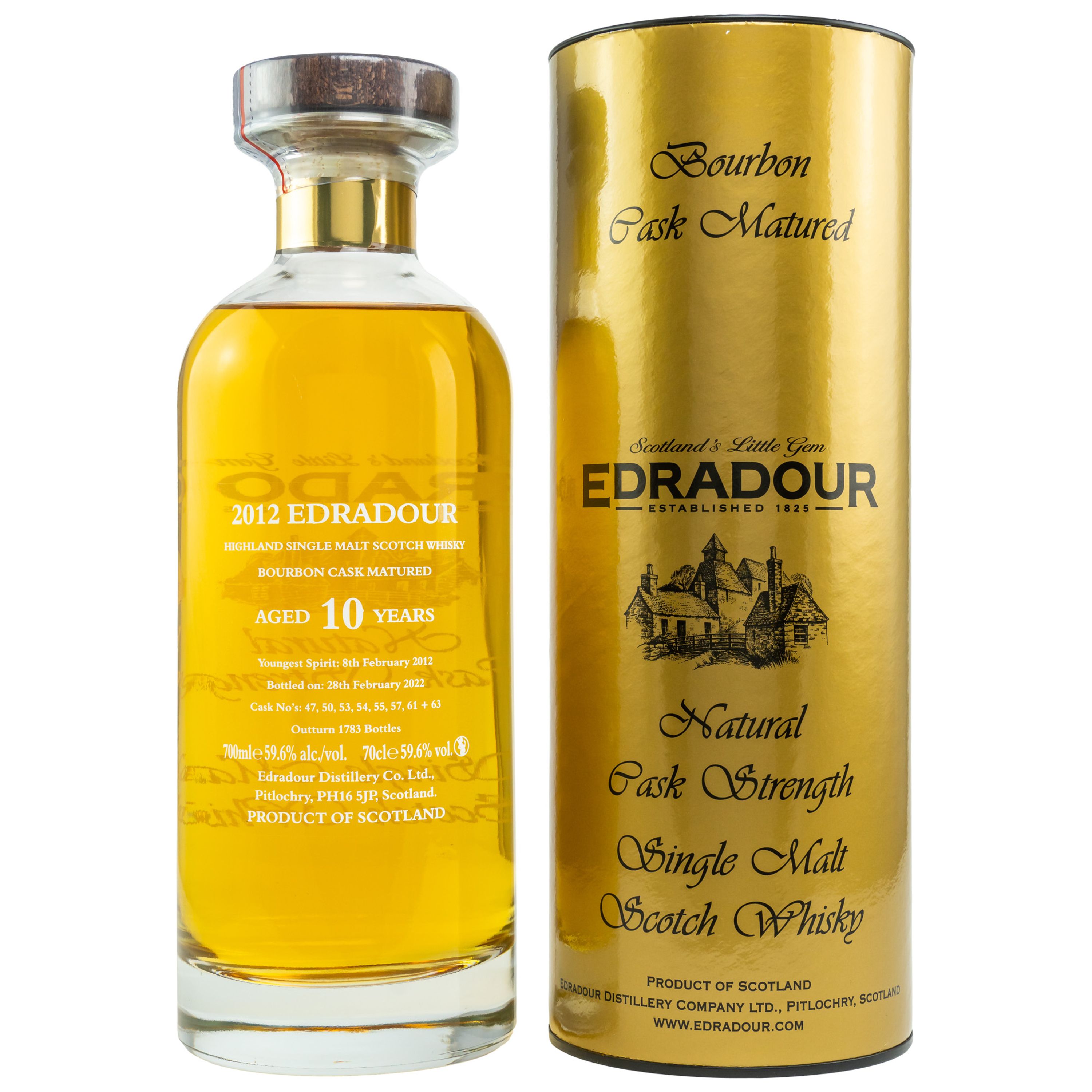 Edradour Bourbon Natural Cask Strength 0,7l alc. 59,6 vol.-%