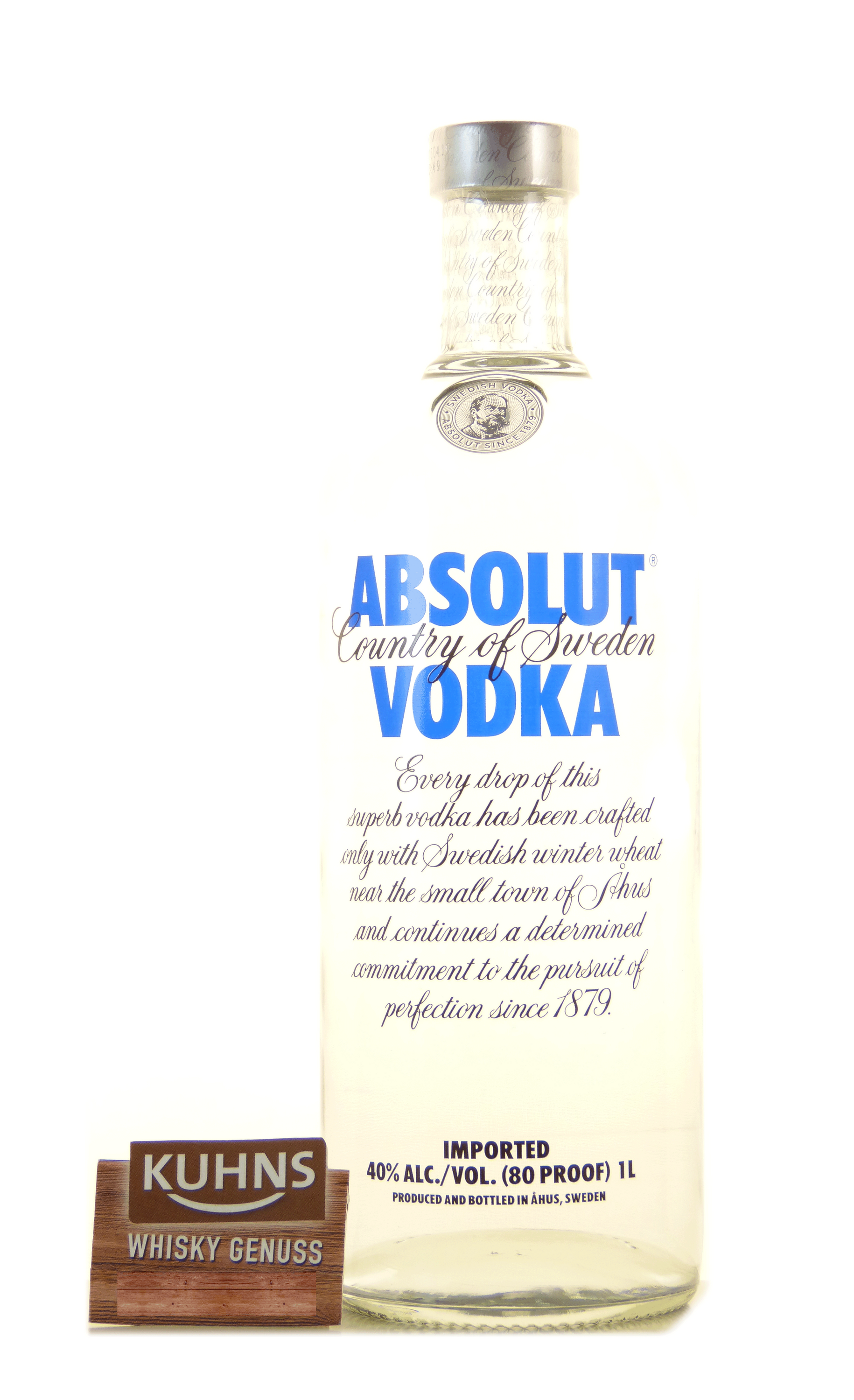 Absolut Vodka 1.0 liters alc. 40% Vol, Vodka Sweden