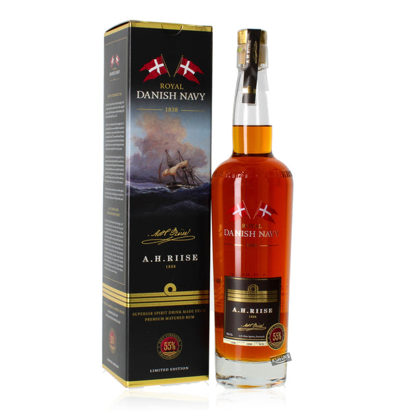 AH Riise Danish Navy Strength Rum 0,7l, alk. 55 tilavuusprosenttia