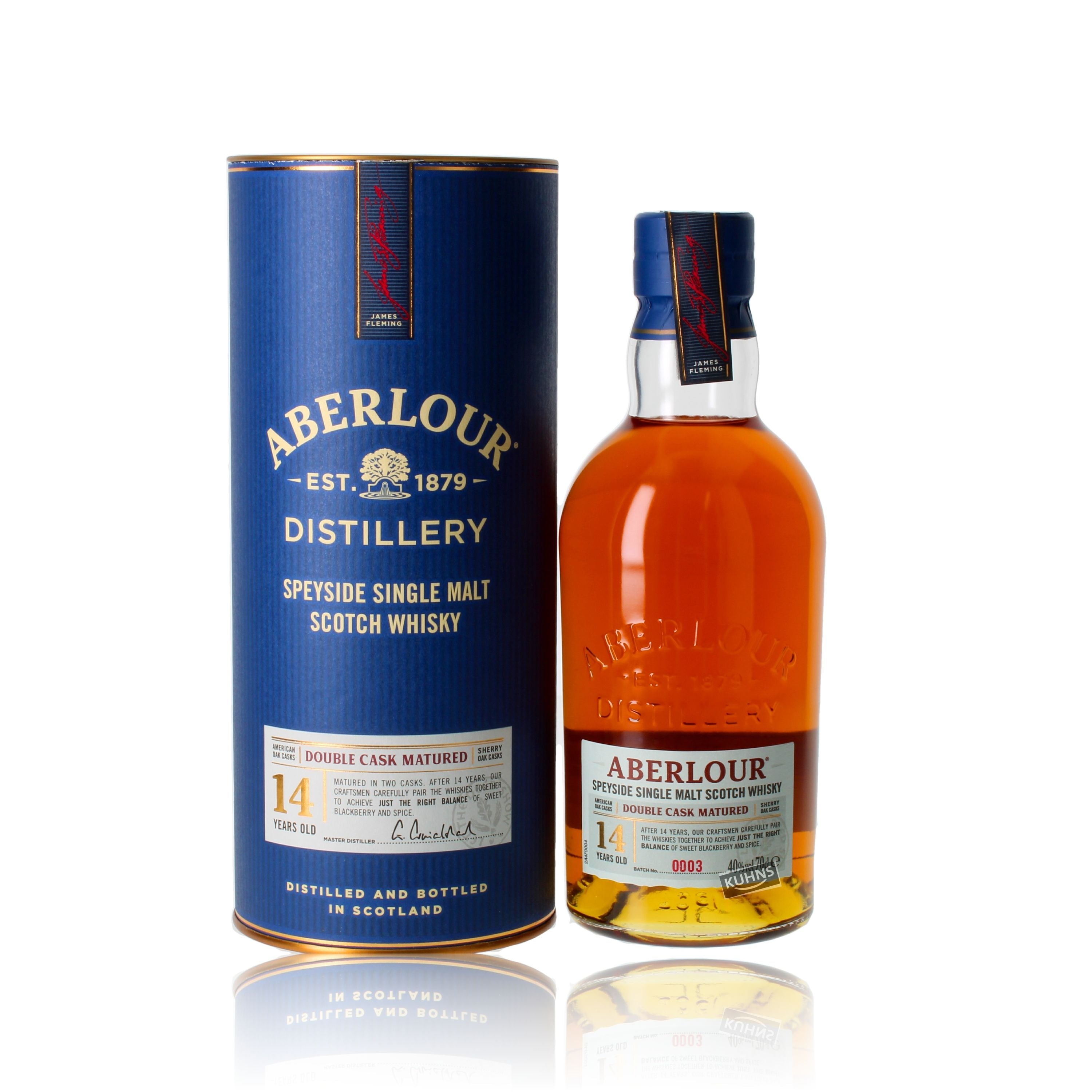 Aberlour 14 Years Double Cask Single Malt Scotch Whisky 0,7l, alk. 40 % tilavuudesta