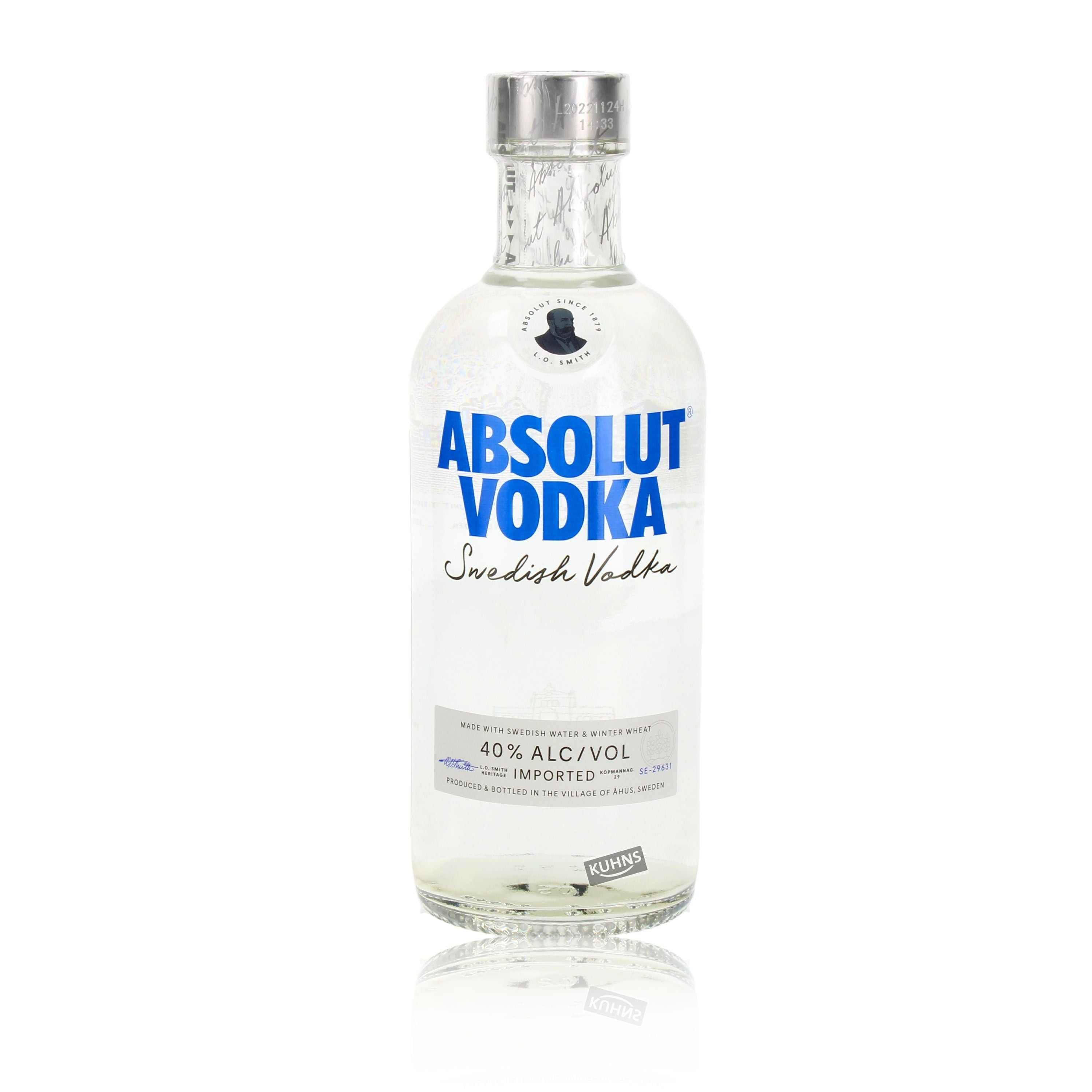 Absolut Vodka 0,5 litraa alk. 40 tilavuusprosenttia, vodka Ruotsi
