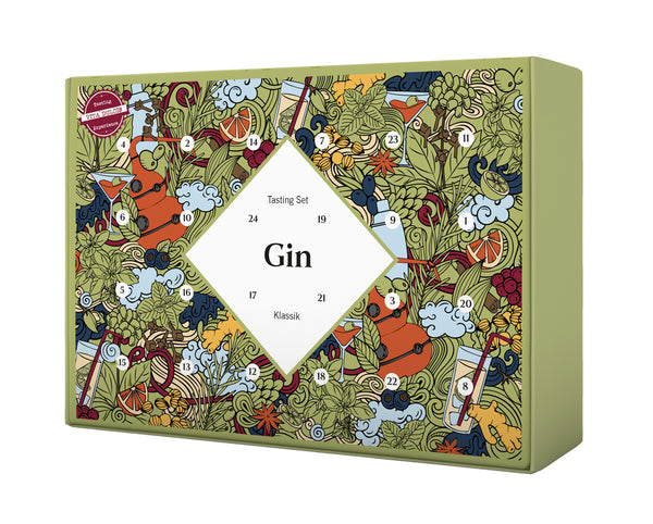 Gin Advent Calendar Edition Classic 24x0.02l, gin from 24 countries