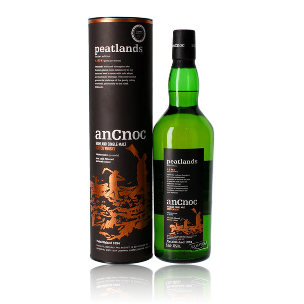 AnCnoc Peatlands Single Malt Scotch Whiskey 0.7l, alc. 46% by volume