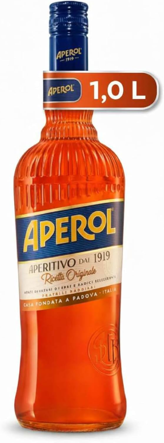 Aperol 1,0 l, alcohol 11 % vol.